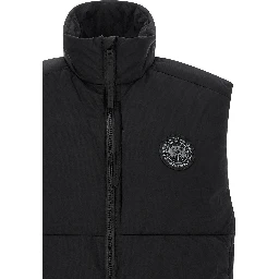Black Polyamide Sleeveless Jacket