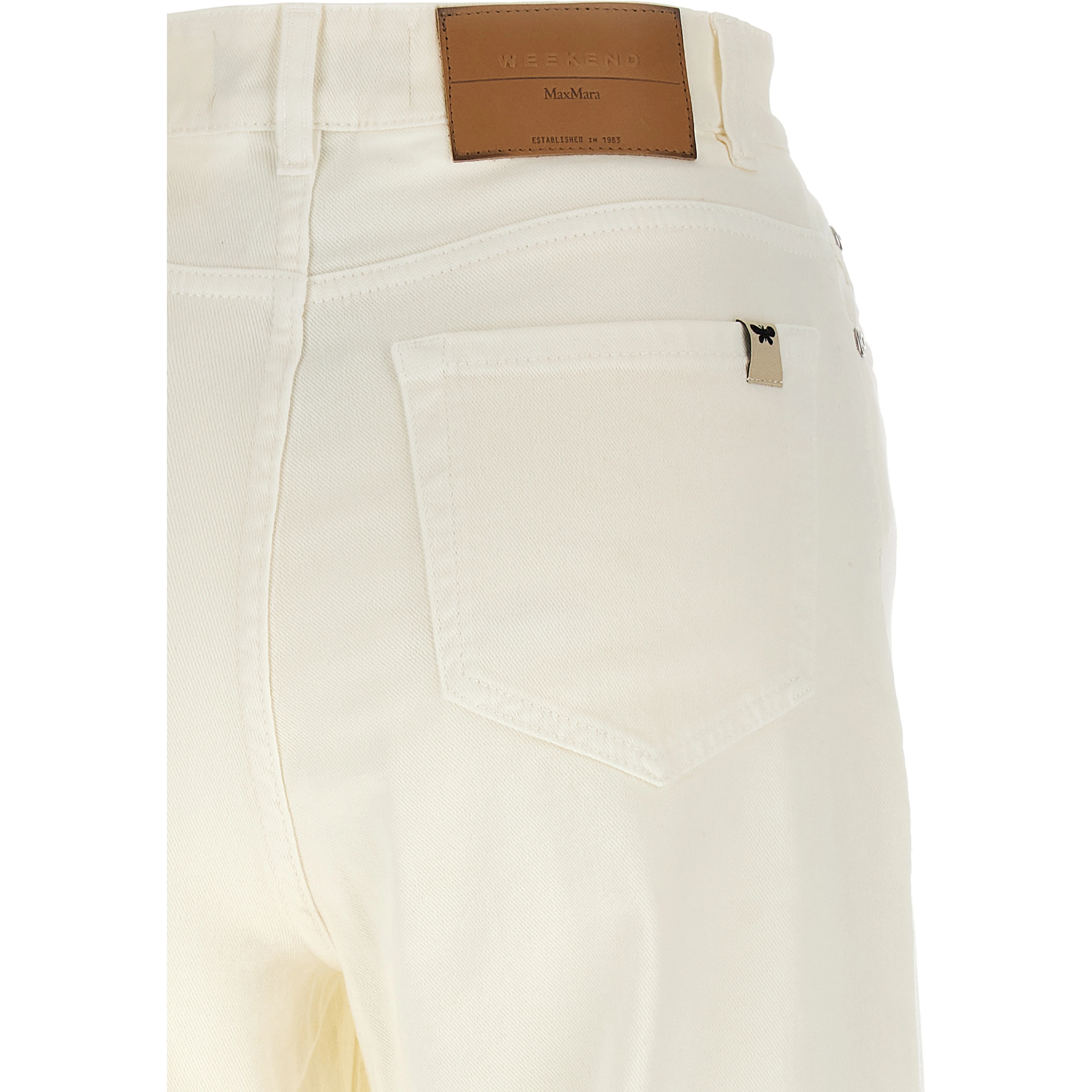 White Cotton Casual Pants