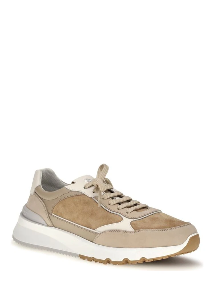 Beige Calf Leather Bos Taurus Low Top Sneakers alternative