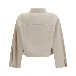 White Cotton Denim Jacket