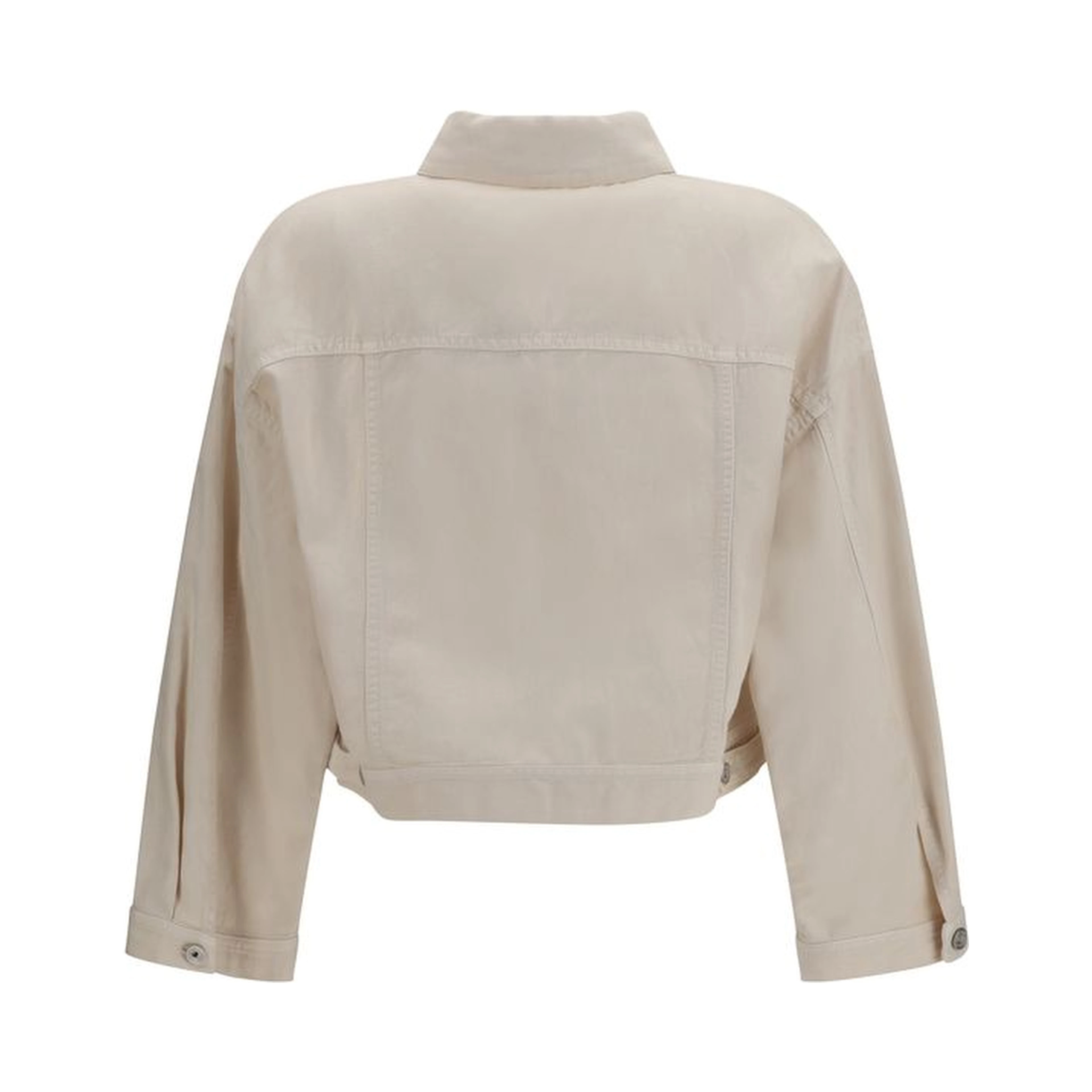 White Cotton Denim Jacket