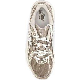 Beige Fabric Athletic Sneakers