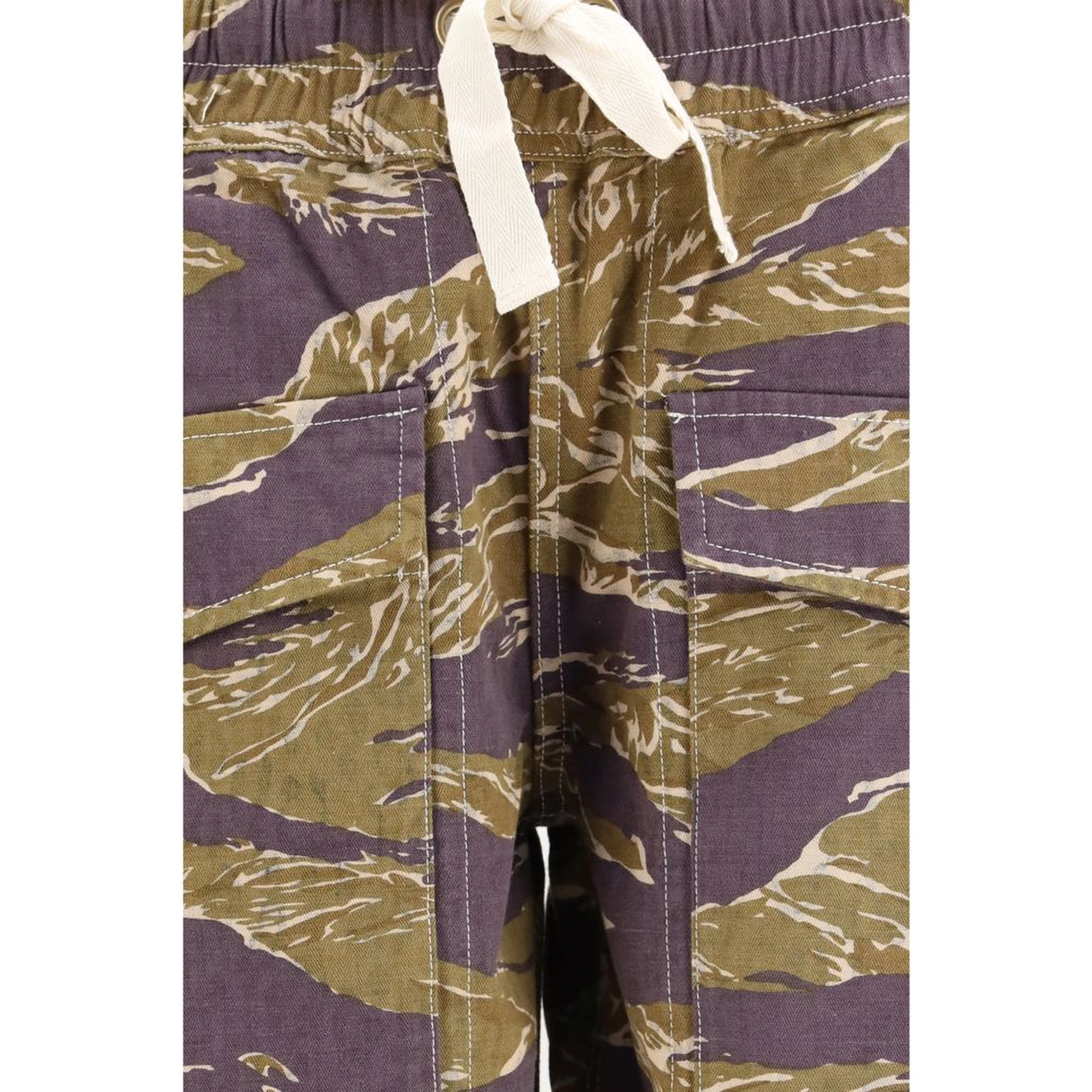 Multicolor Cotton Casual Pants