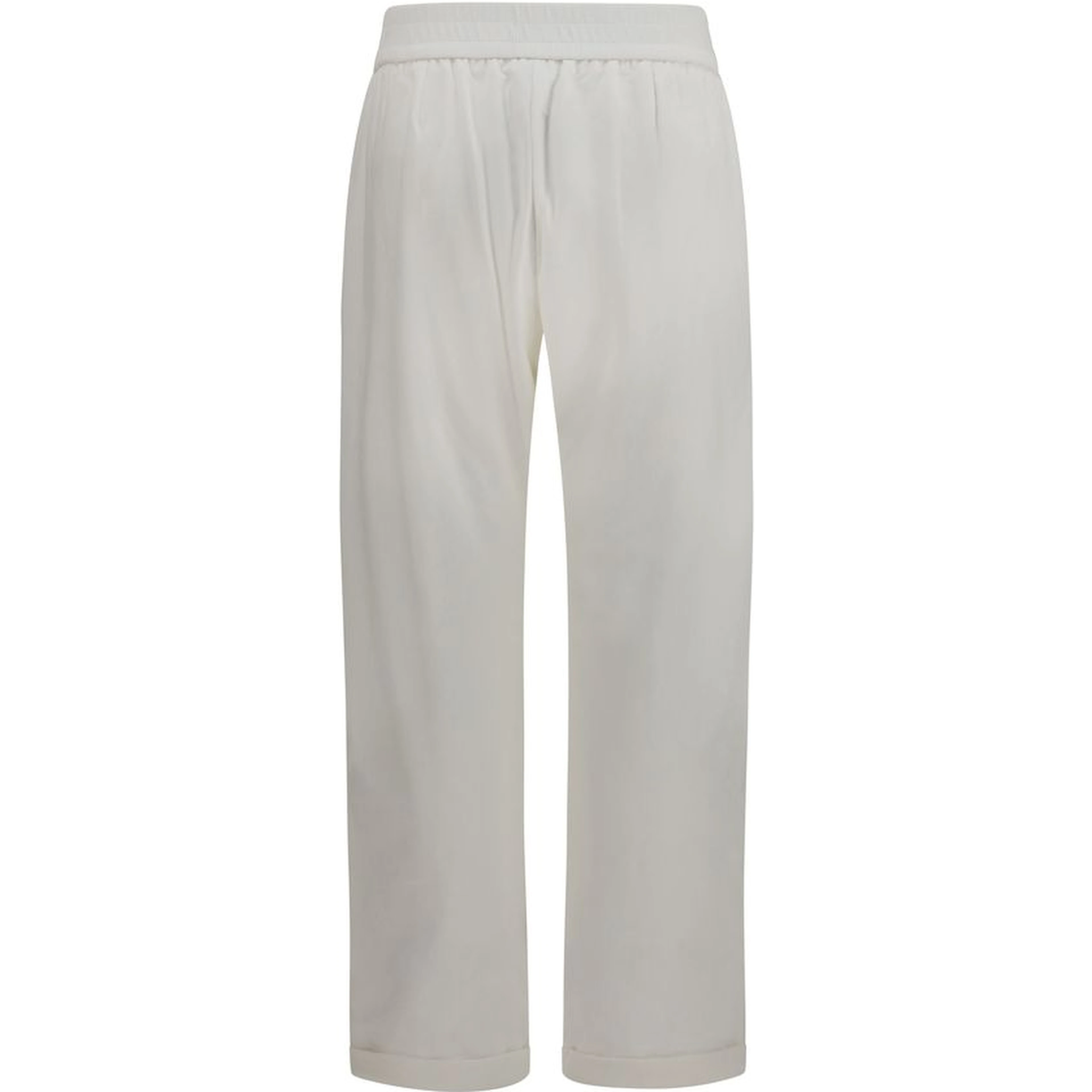 White Cotton Athletic Pants