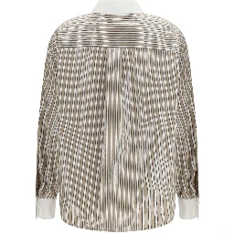 Beige Cotton Pattern Shirt