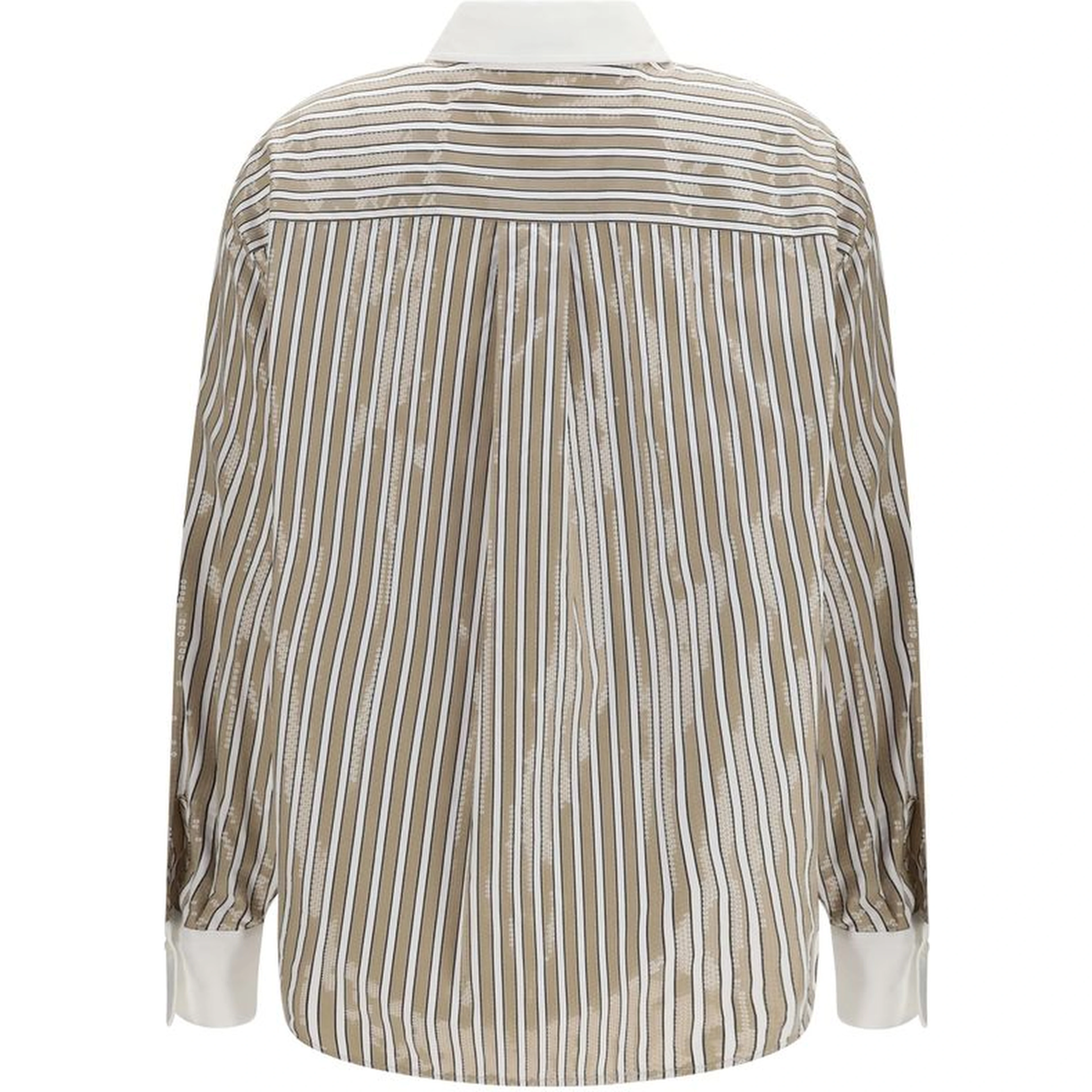 Beige Cotton Pattern Shirt
