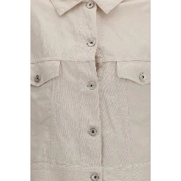 White Cotton Denim Jacket