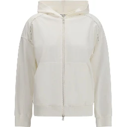 White Cotton Sweatshirt