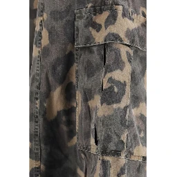 Multicolor Cotton Cargo Shorts