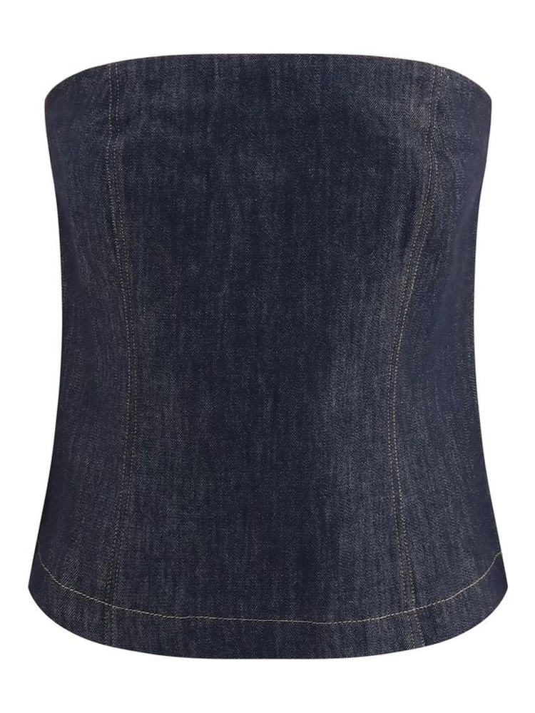 Blue Cotton Bodysuit