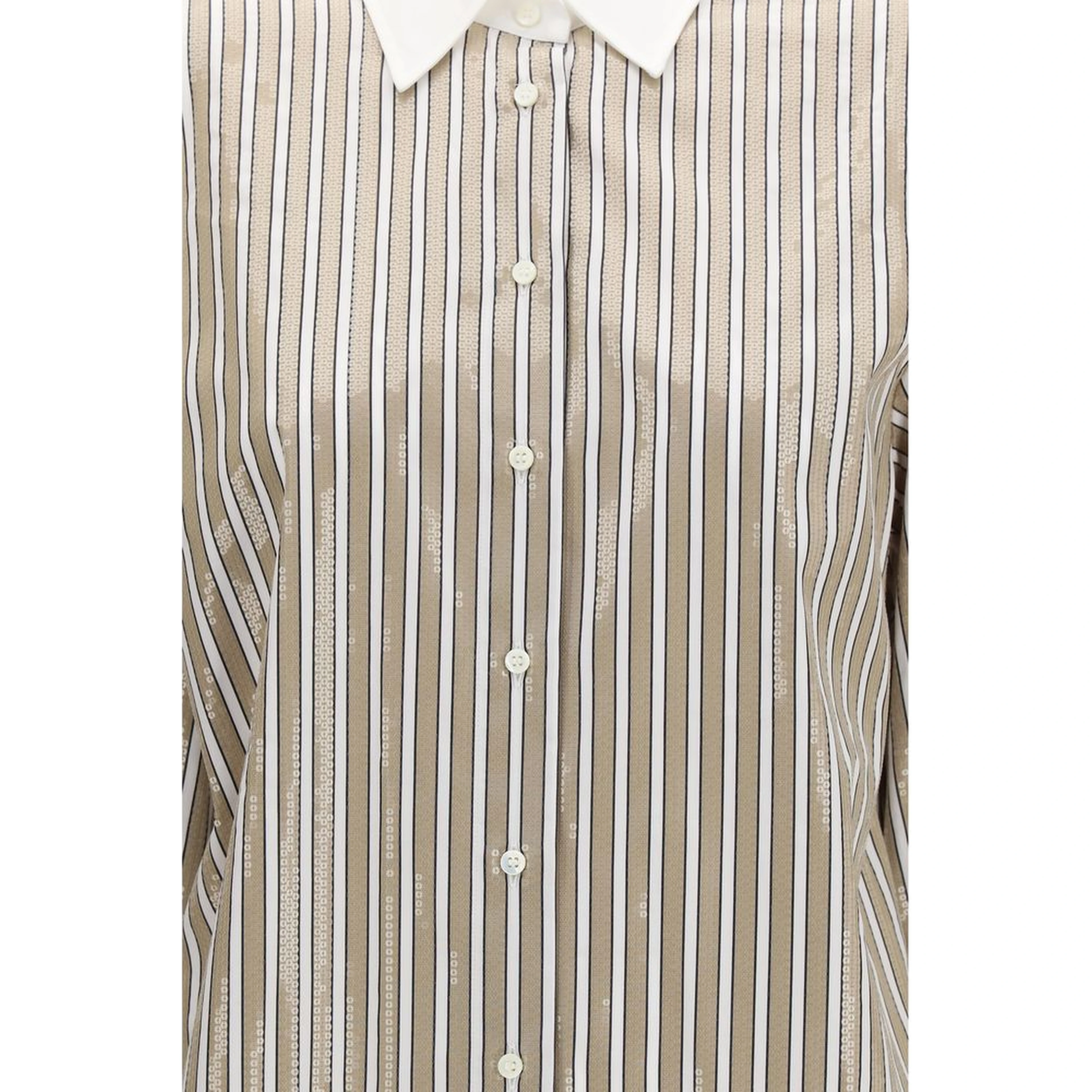 Beige Cotton Pattern Shirt