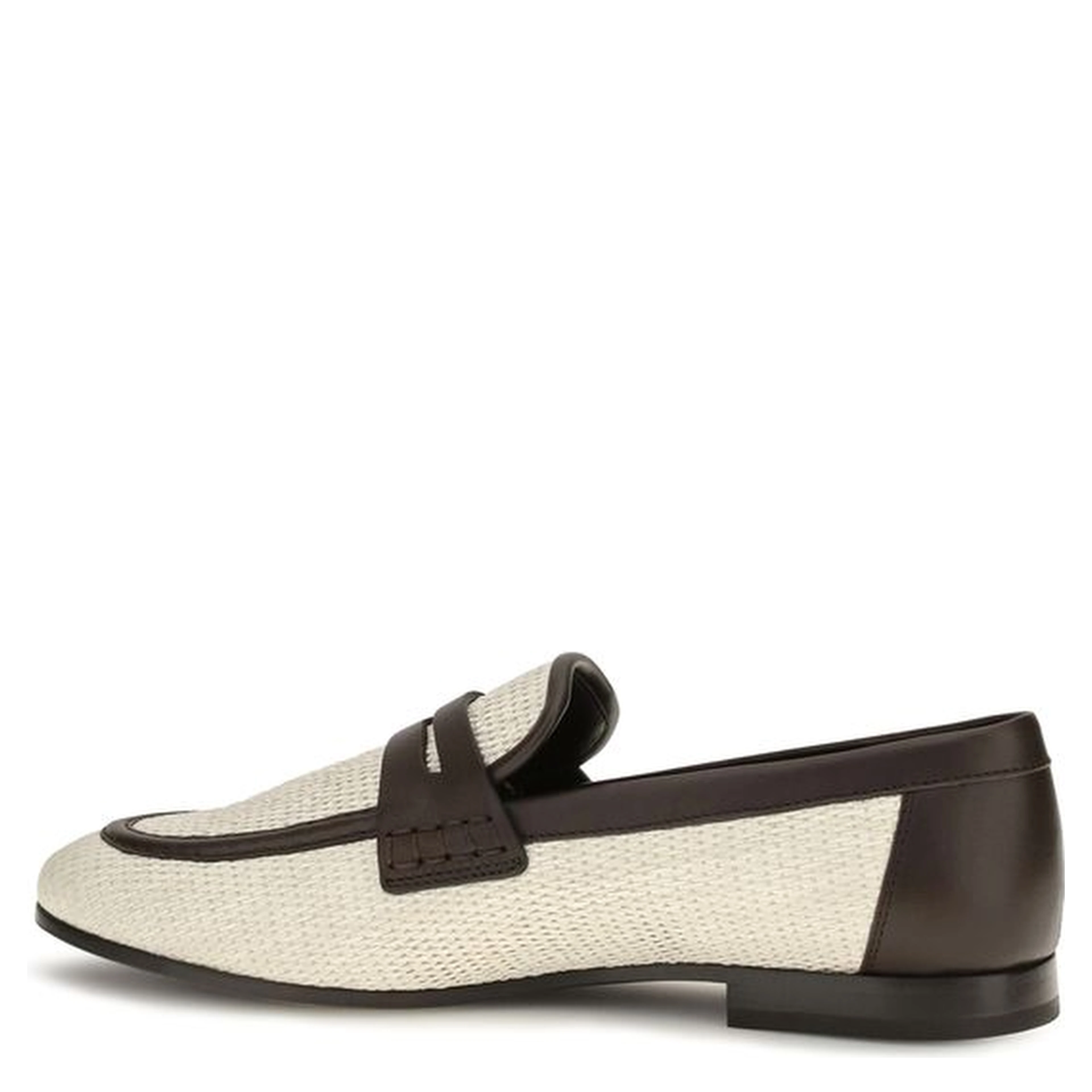 Beige Polyamide Slip-On Loafers