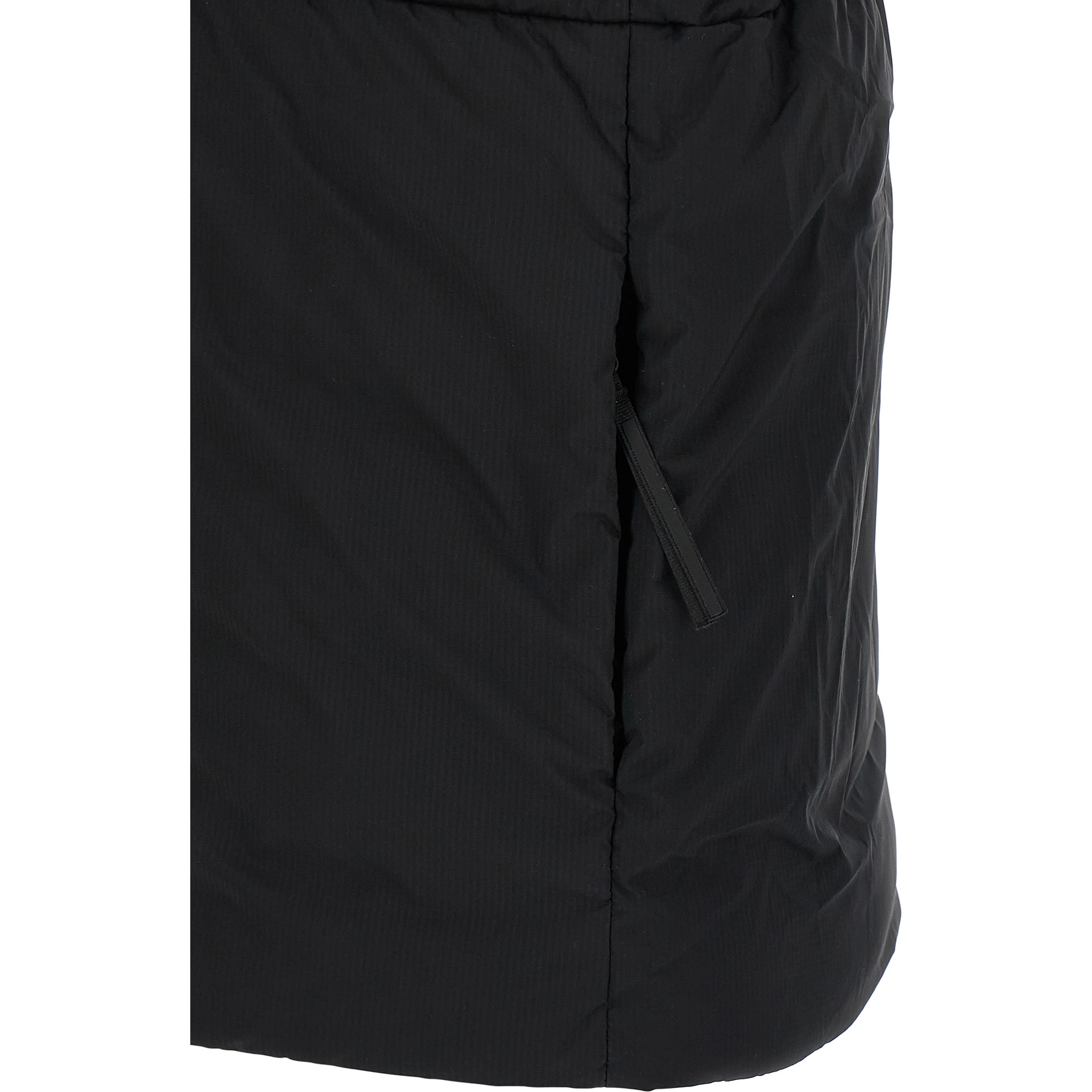 Black Polyamide Sleeveless Jacket
