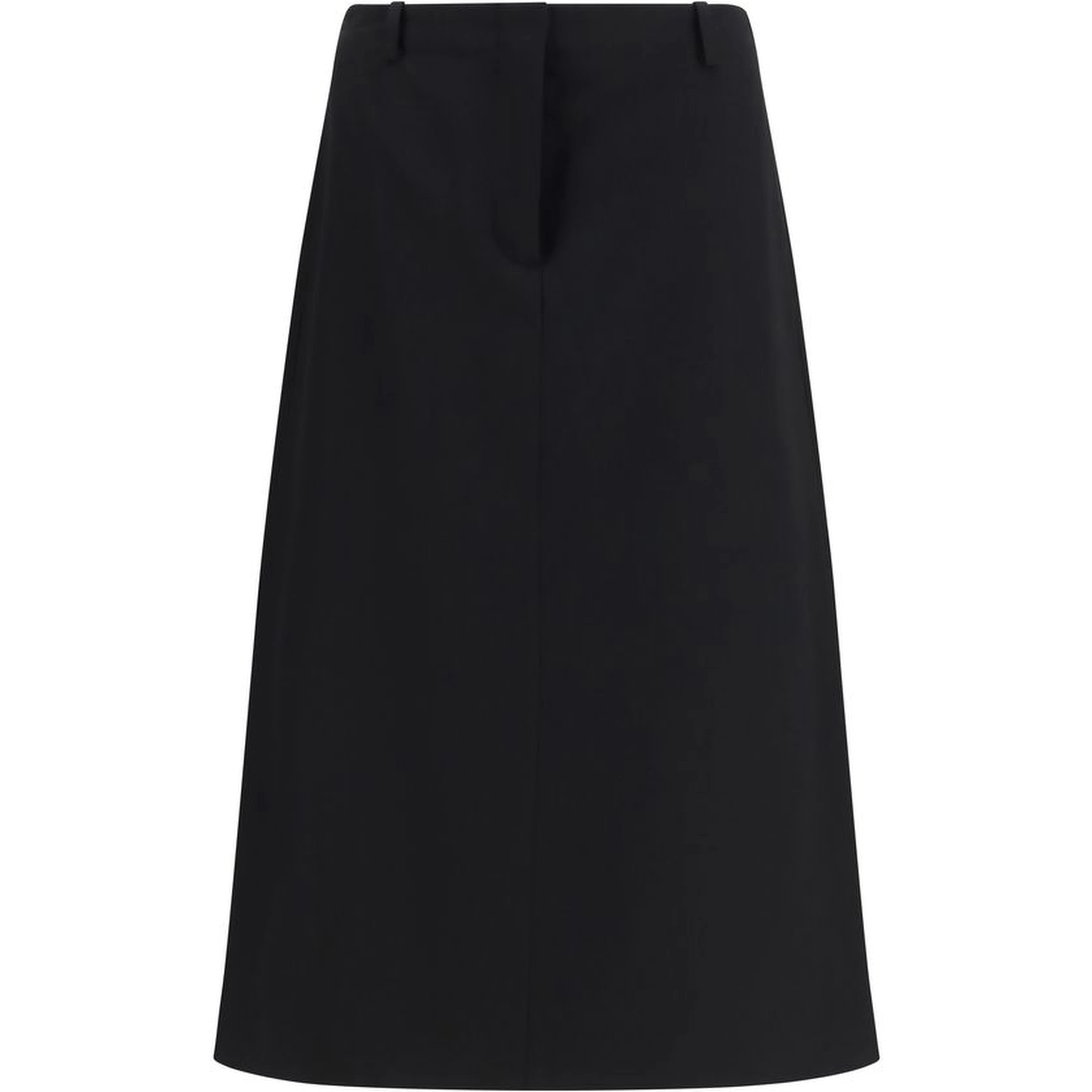Black Wool Oves Aries Midi Skirt