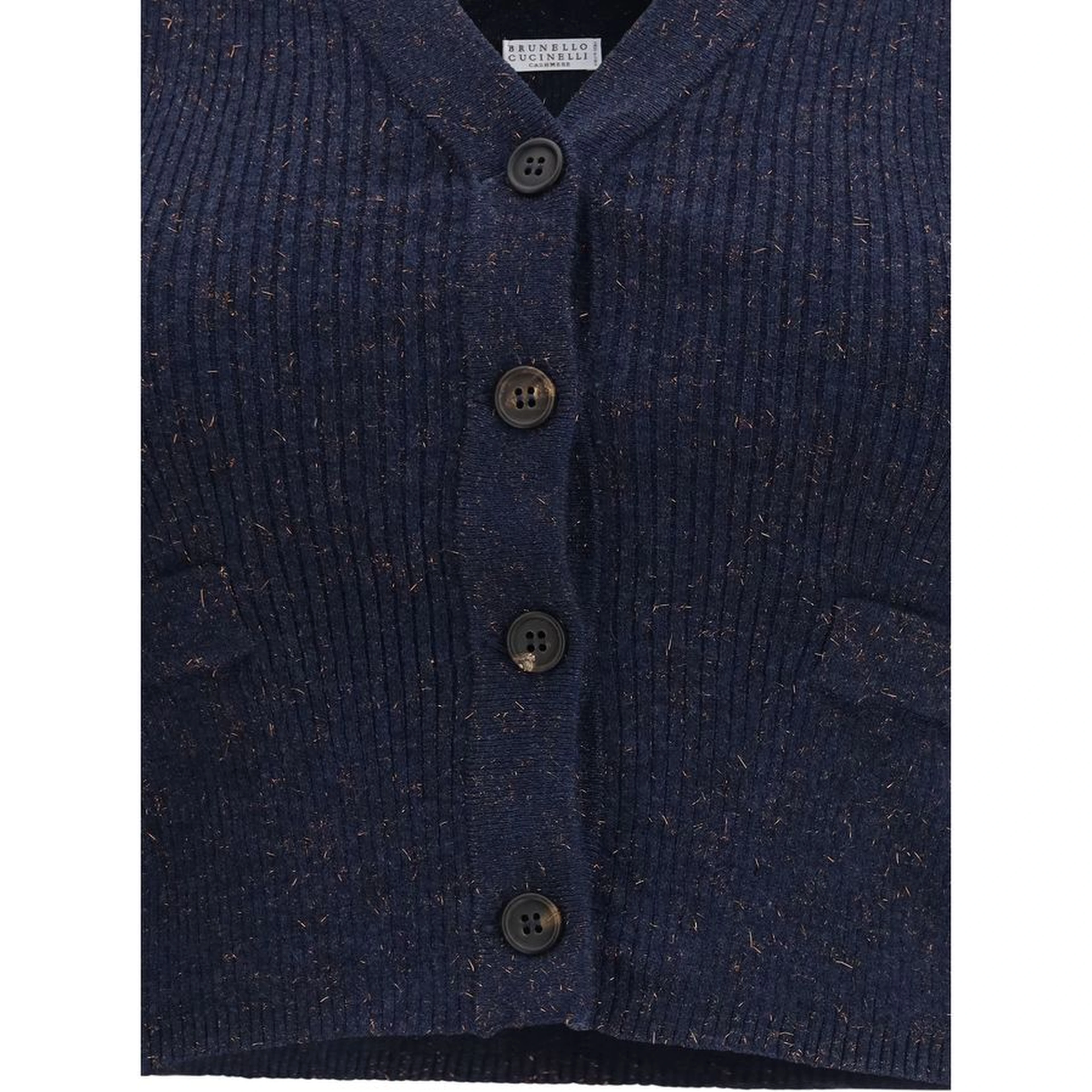 Blue Cashmere Sleeveles Sweater