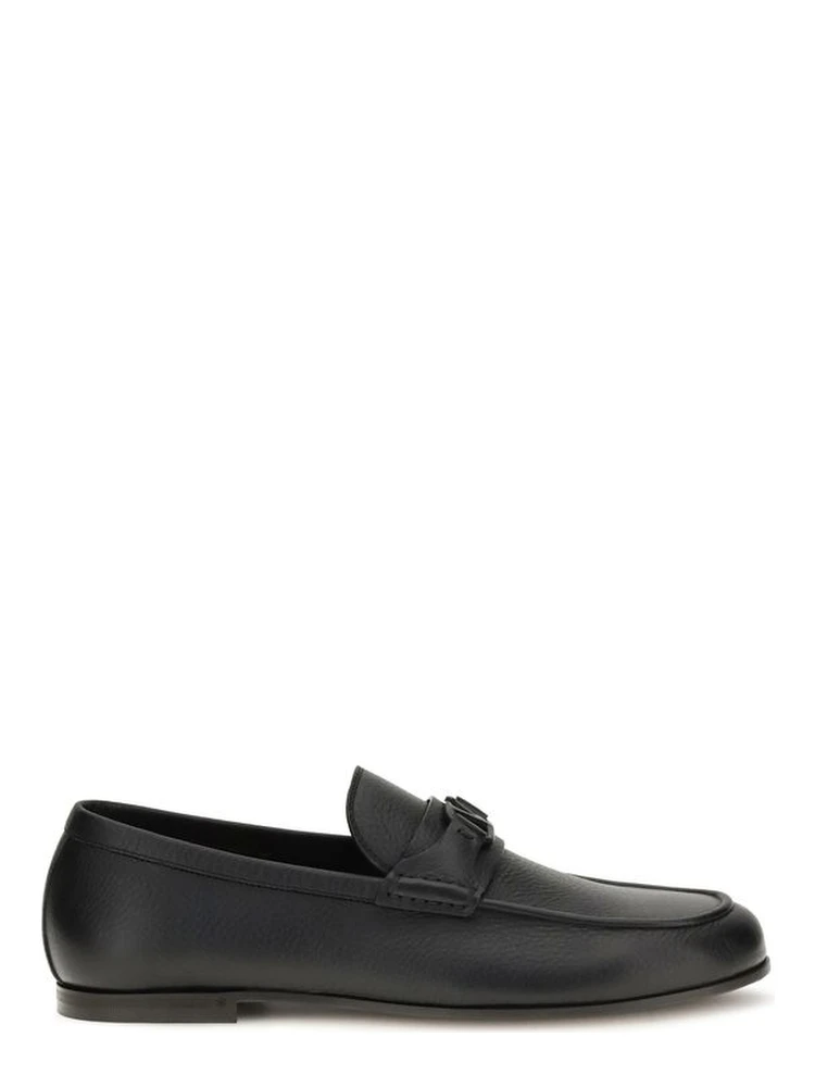 Black Deer Slip-On Loafers