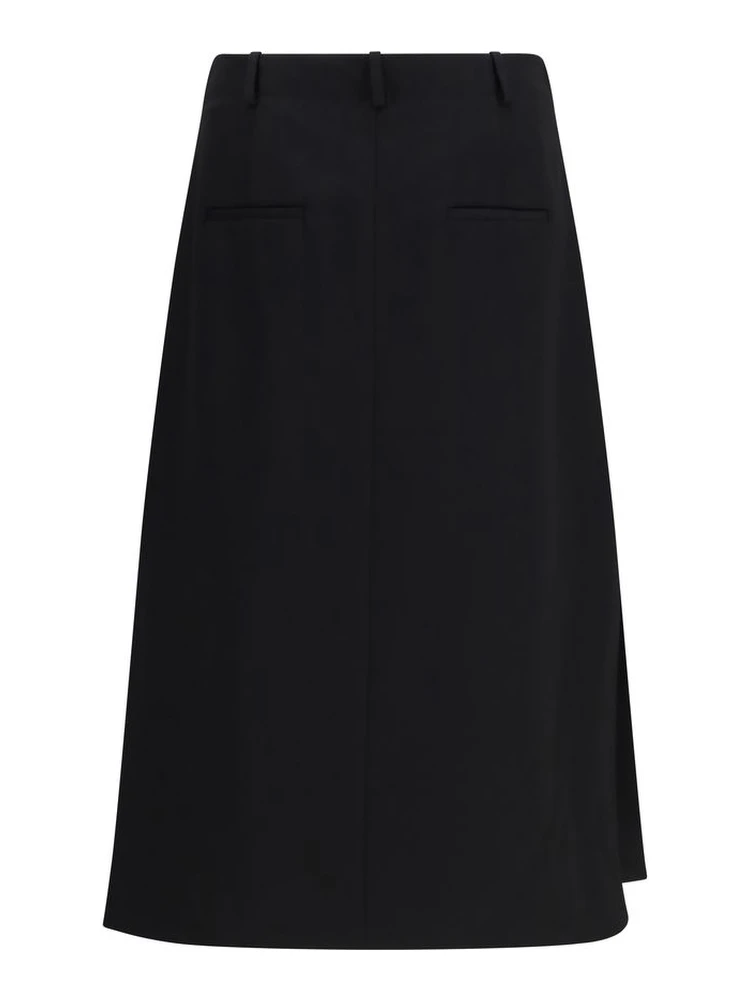 Black Wool Oves Aries Midi Skirt alternative