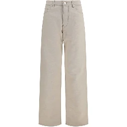 Beige Cotton Jeans Denim