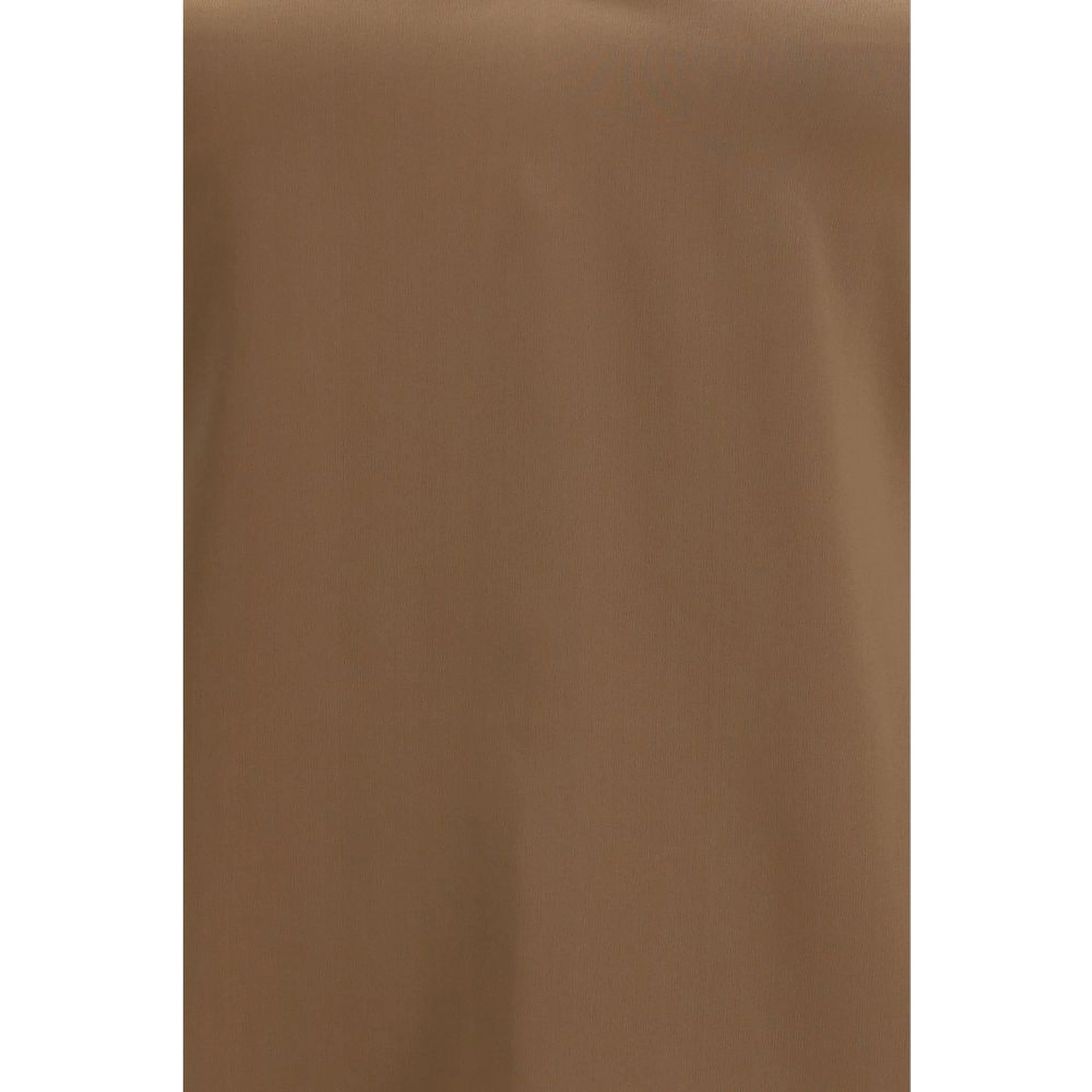 Brown Silk Sleeveles T-Shirt