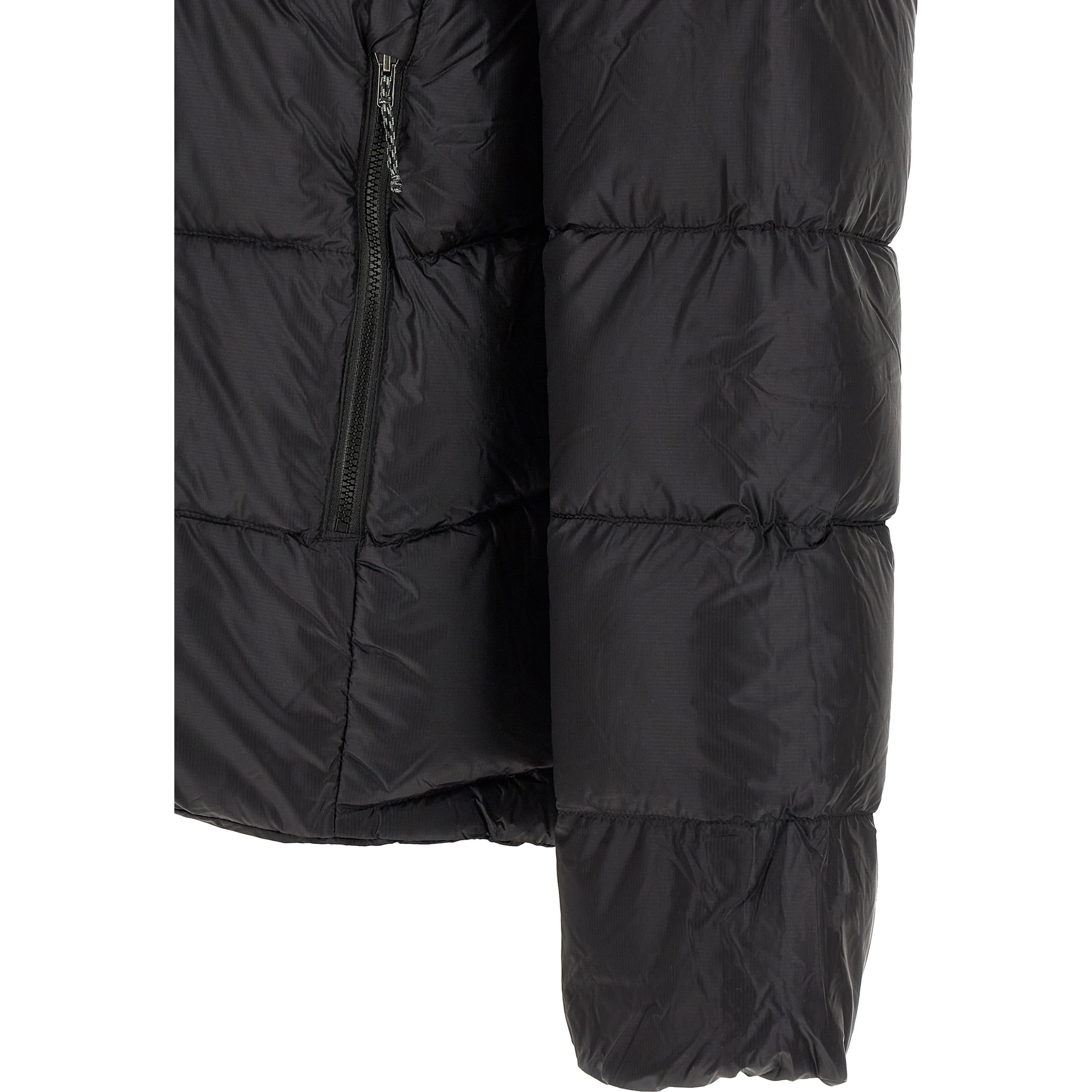 Black Nylon Full-Length Jacket