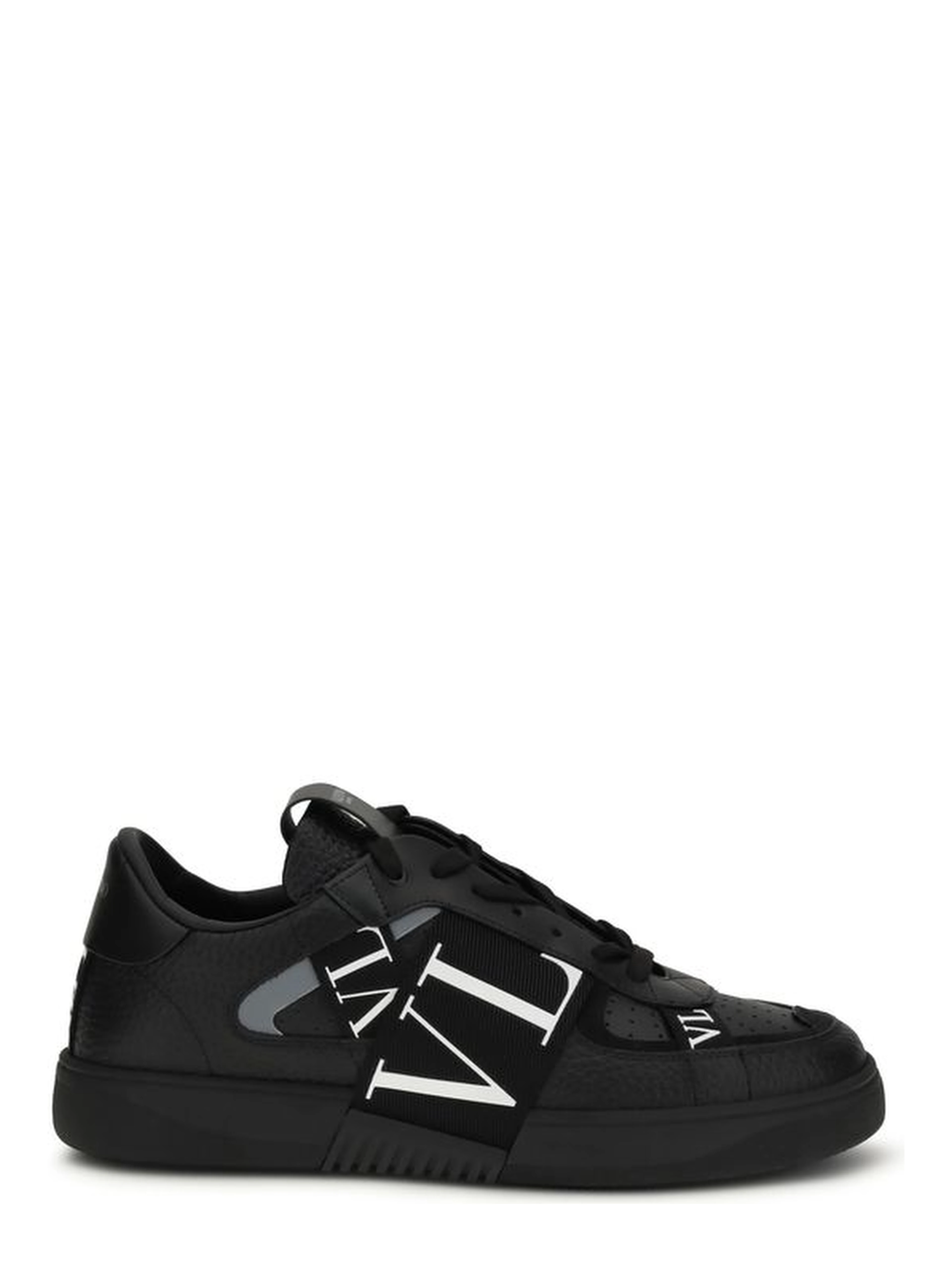 Black Calf Leather Bos Taurus Athletic Sneakers