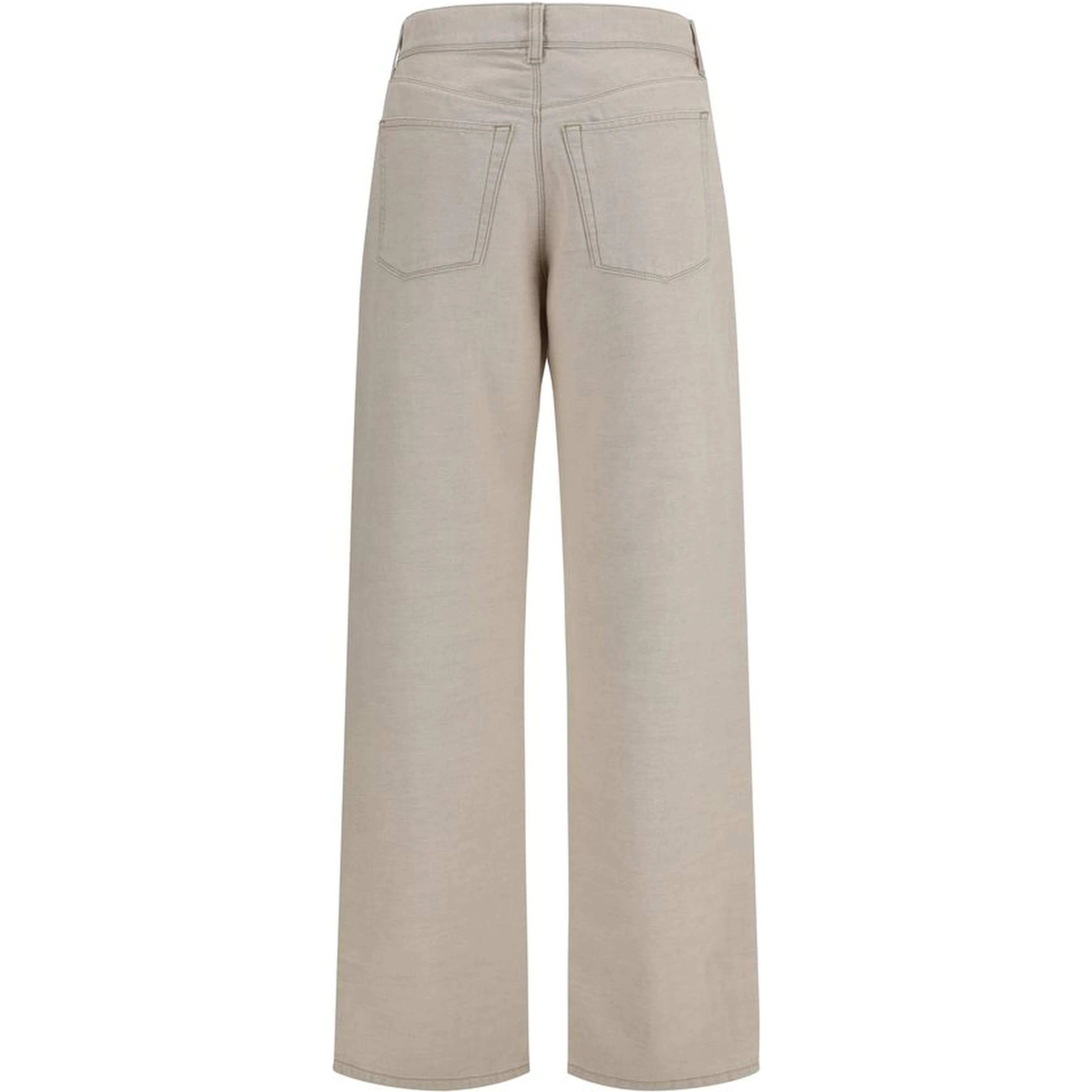 Beige Cotton Jeans Denim