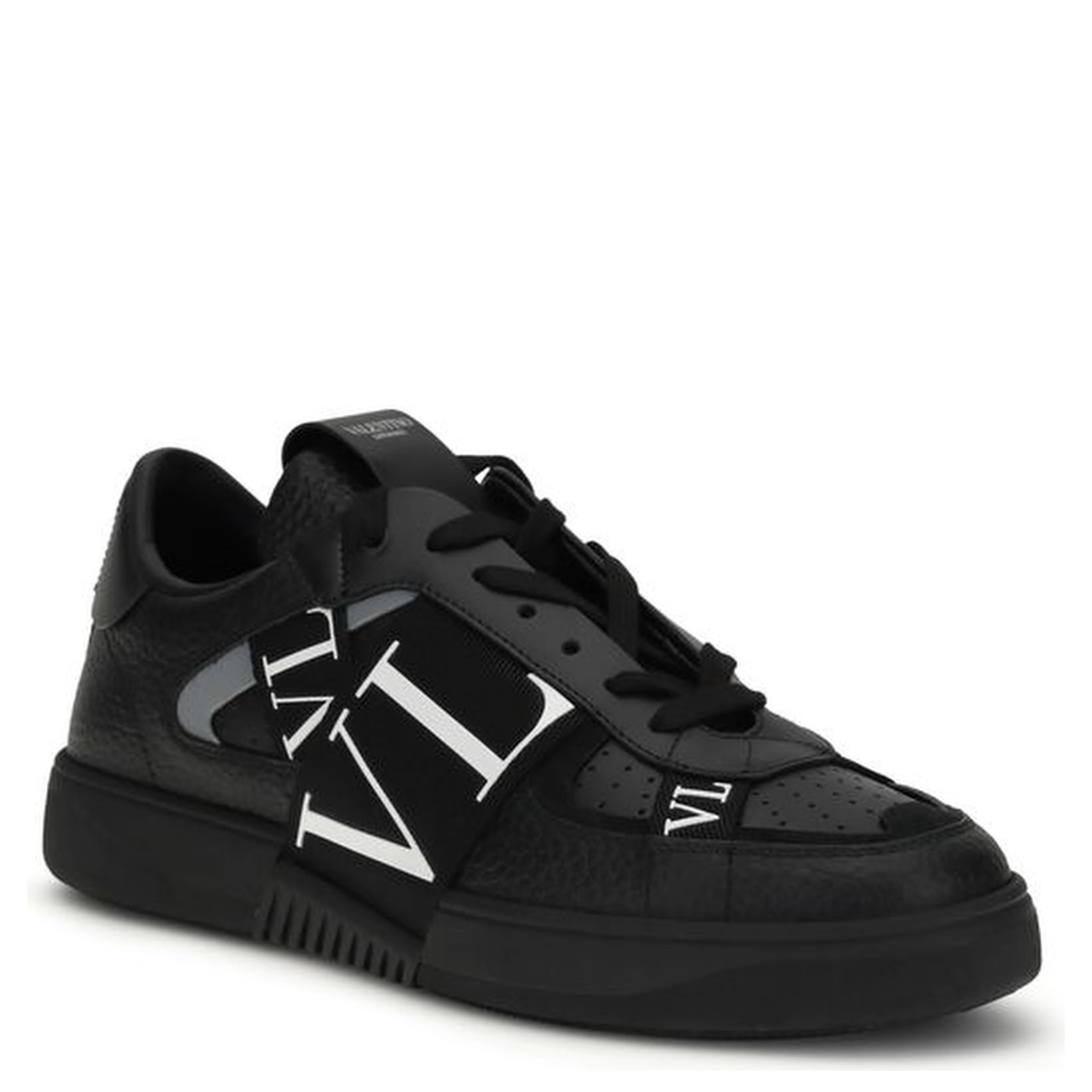 Black Calf Leather Bos Taurus Athletic Sneakers