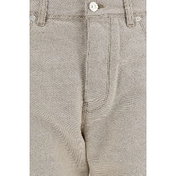 Beige Cotton Jeans Denim