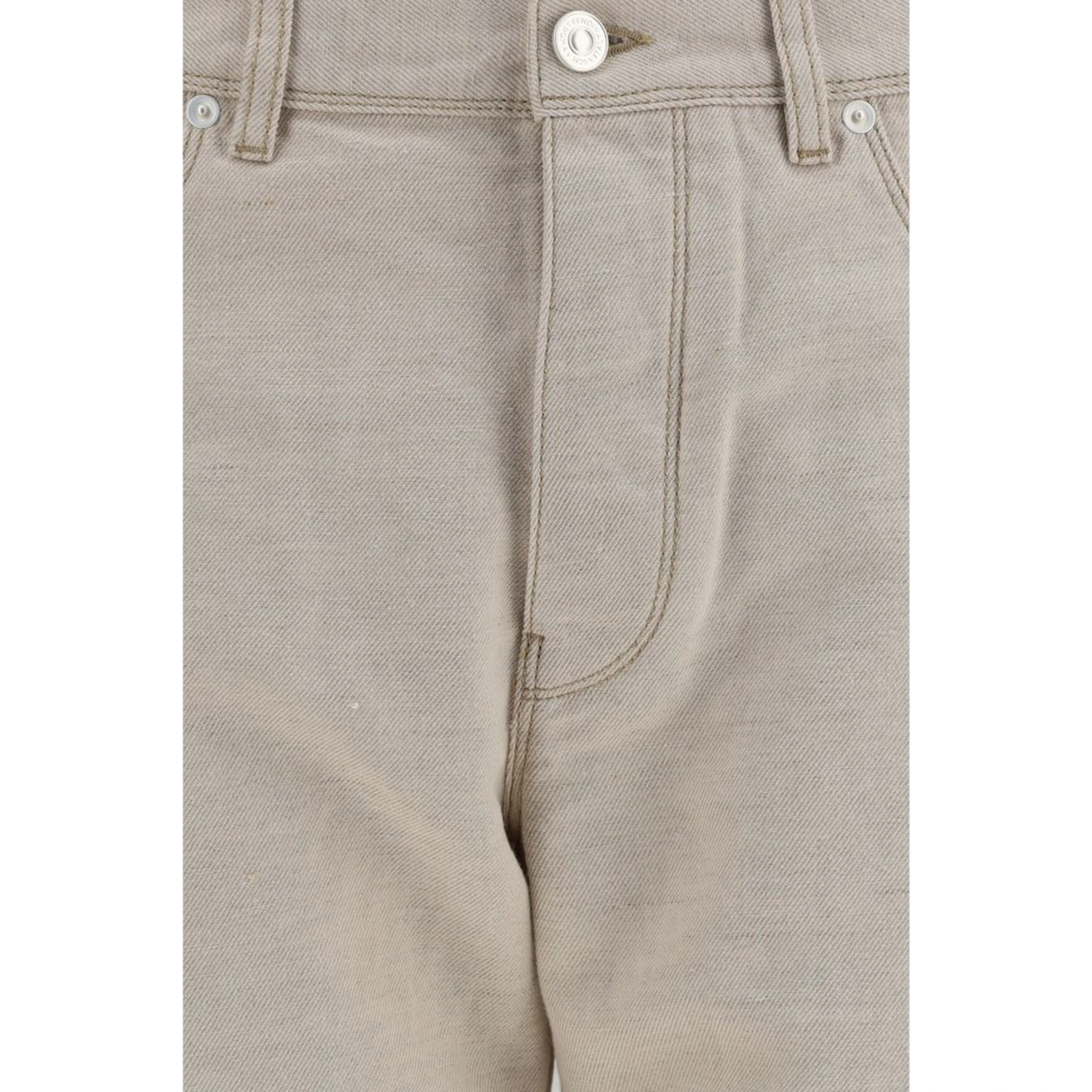 Beige Cotton Jeans Denim