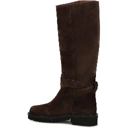 Brown Calf Leather Bos Taurus Flat Boots