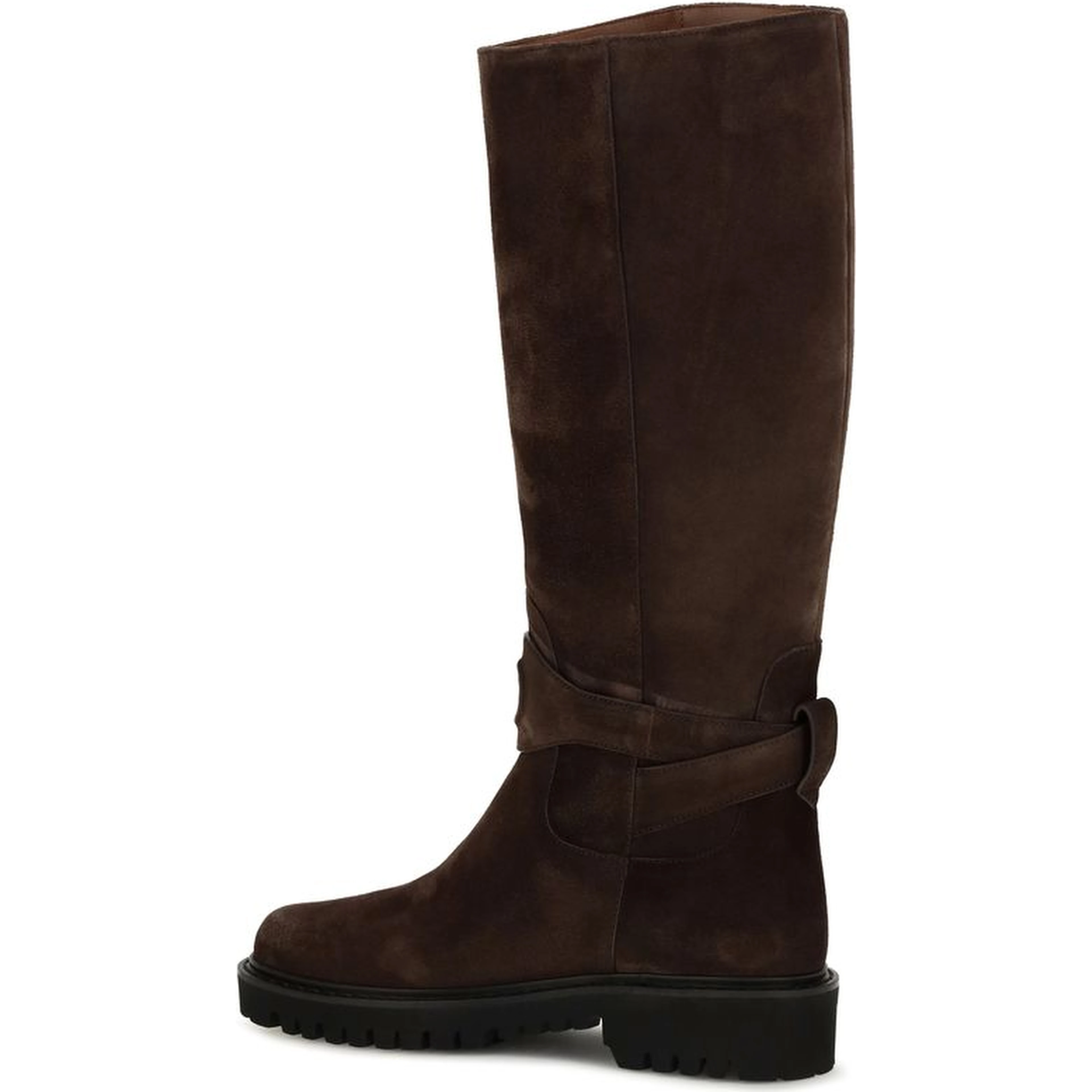 Brown Calf Leather Bos Taurus Flat Boots