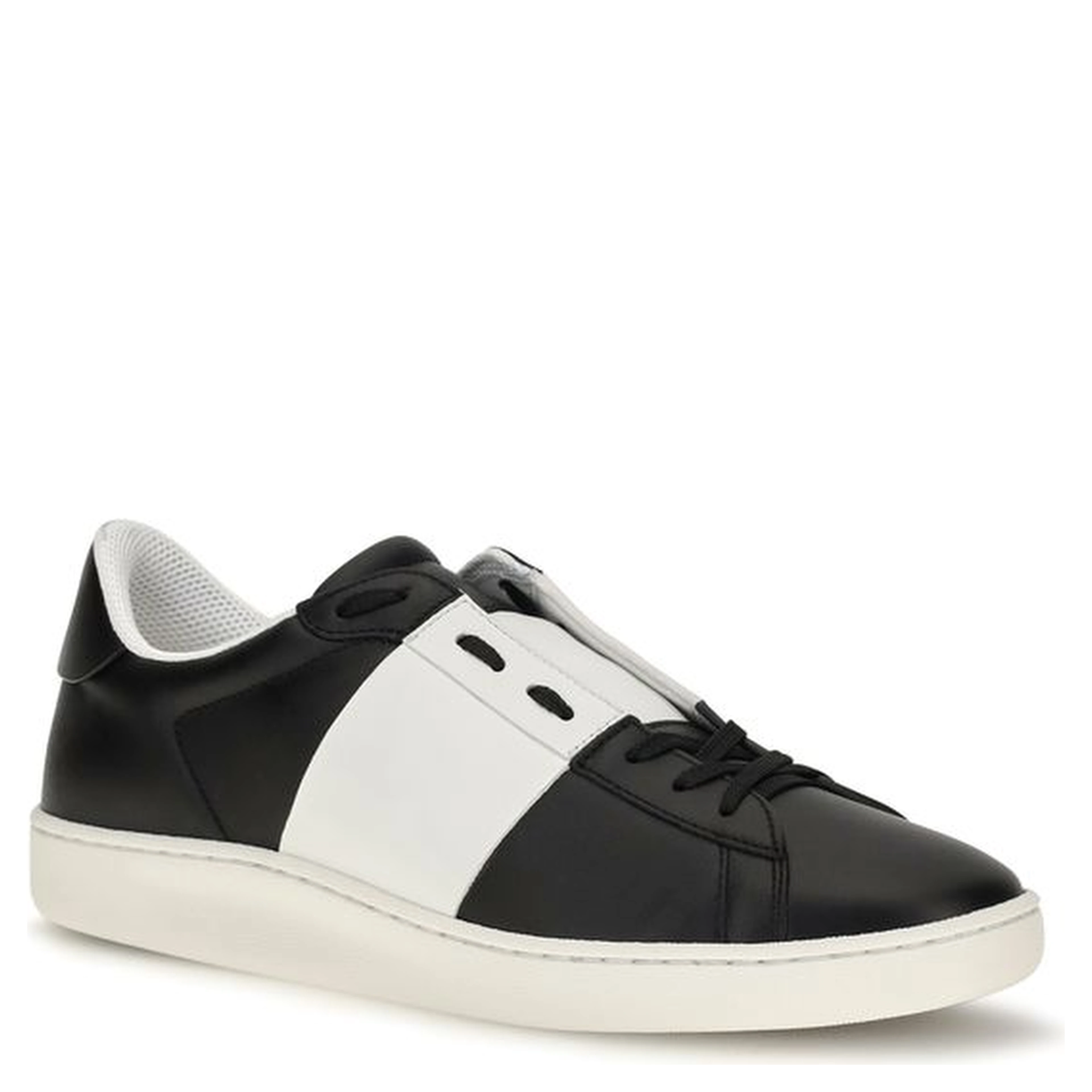 Black Calf Leather Bos Taurus Sneakers