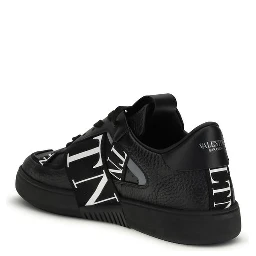 Black Calf Leather Bos Taurus Athletic Sneakers