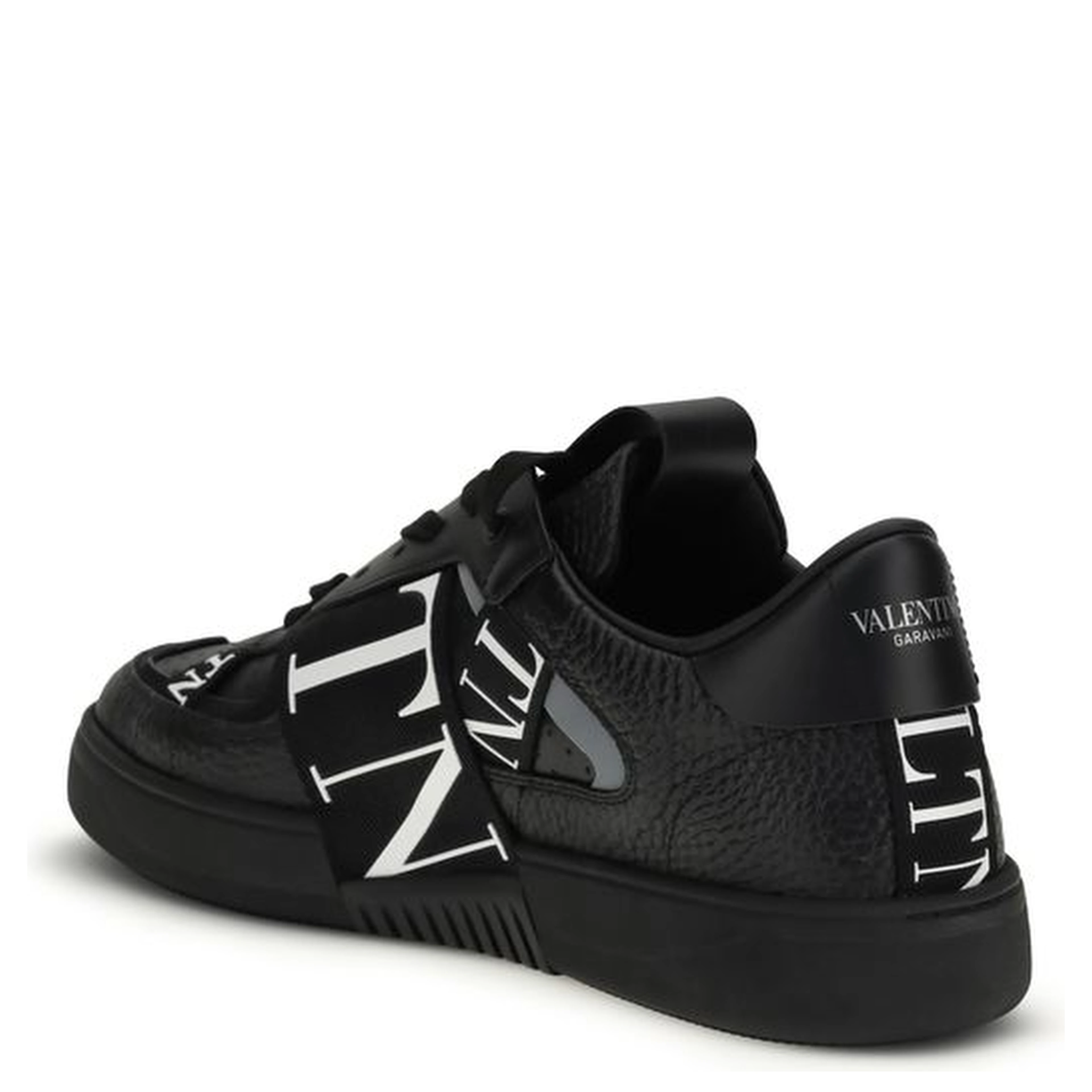 Black Calf Leather Bos Taurus Athletic Sneakers
