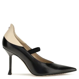 Black Calf Leather Bos Taurus High Heel Pumps