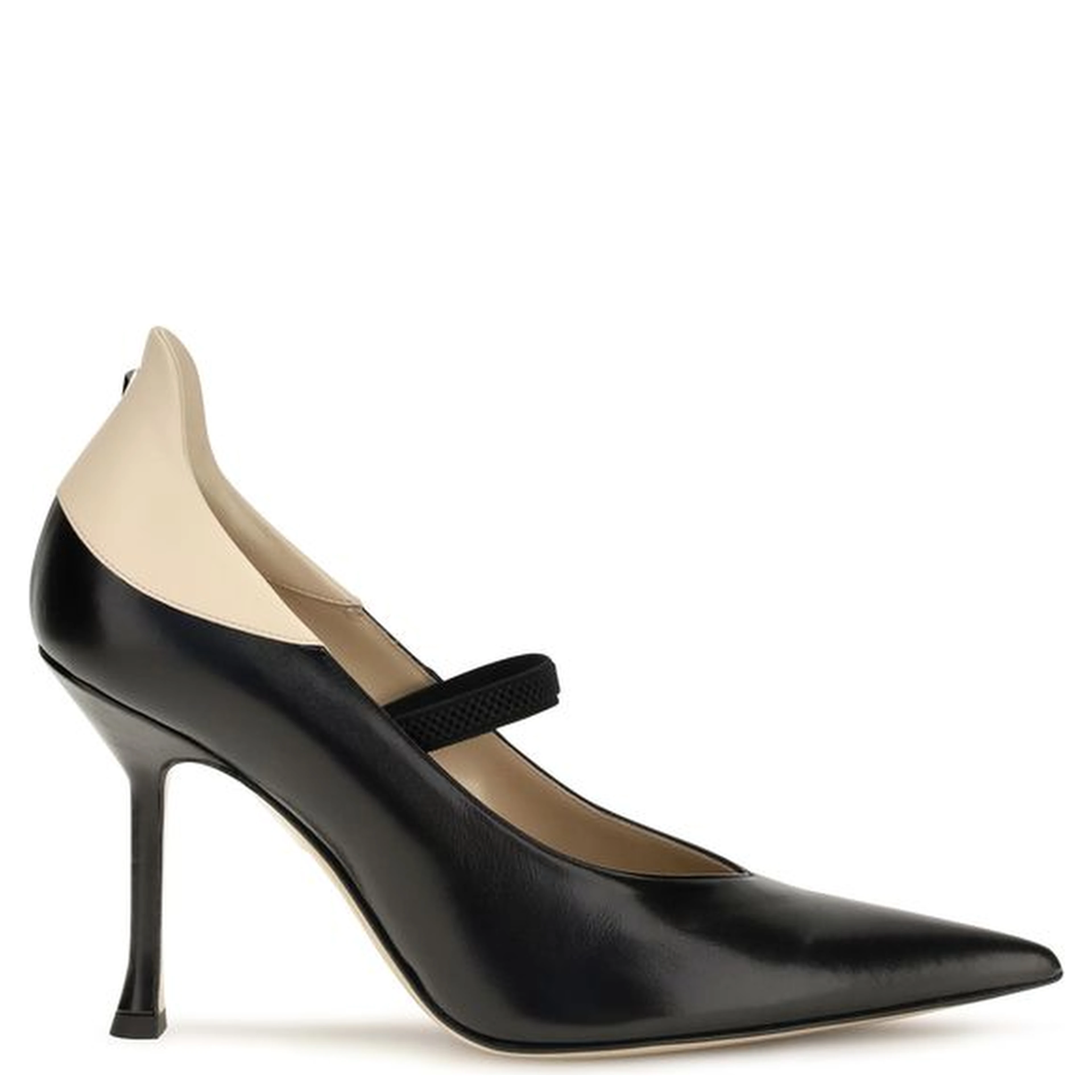 Black Calf Leather Bos Taurus High Heel Pumps