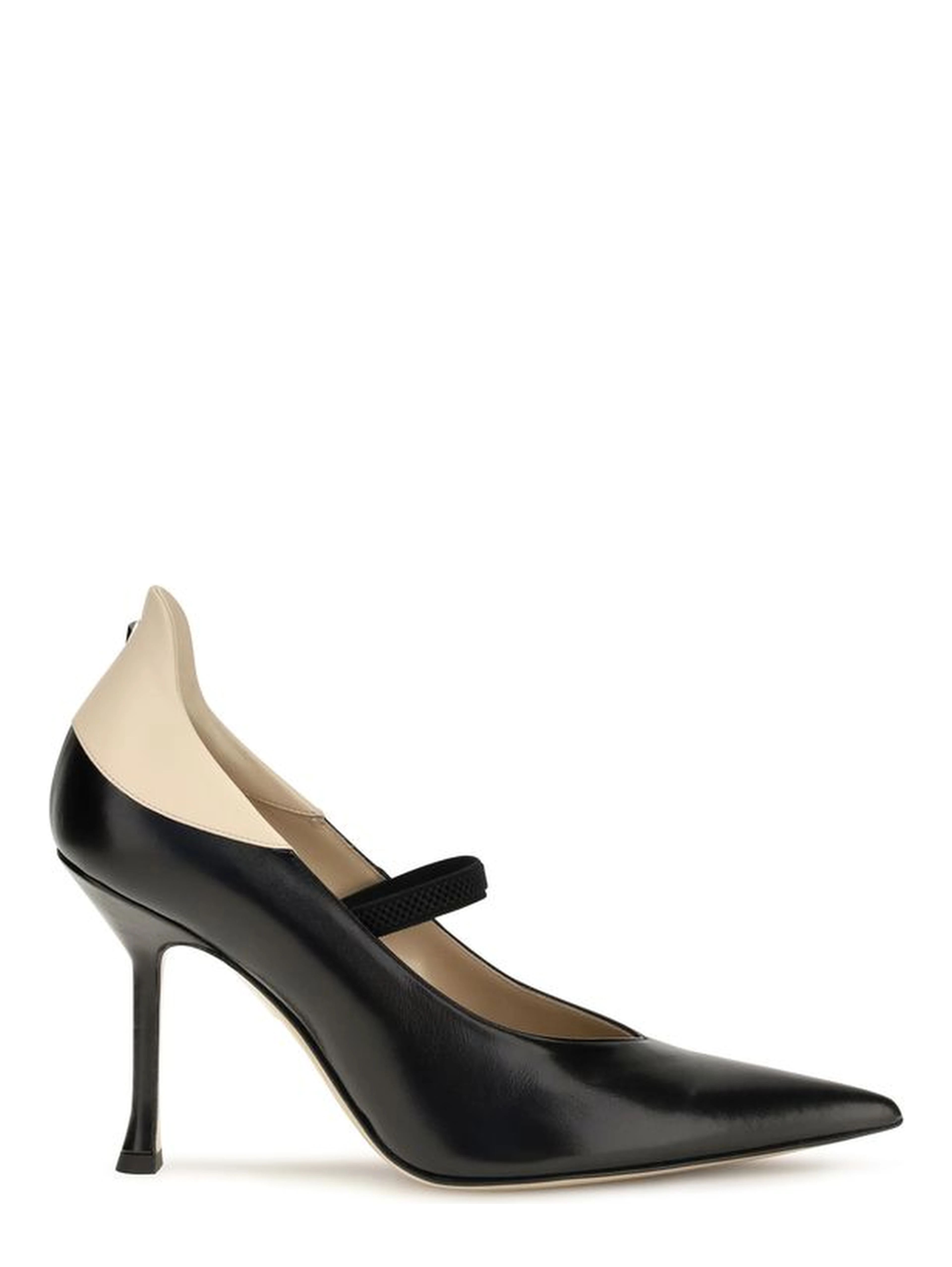 Black Calf Leather Bos Taurus High Heel Pumps