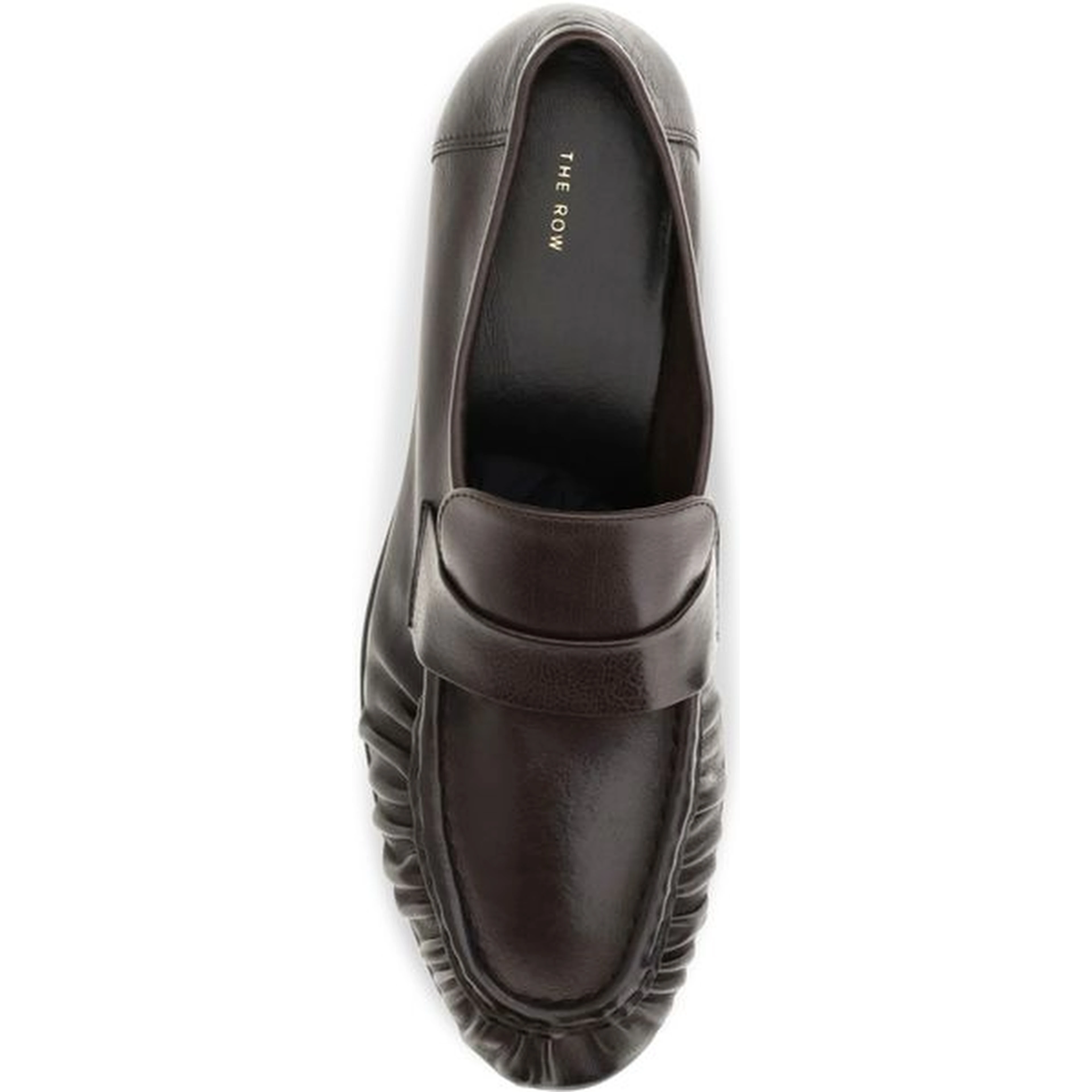 Brown Calf Leather Bos Taurus Slip-On Loafers