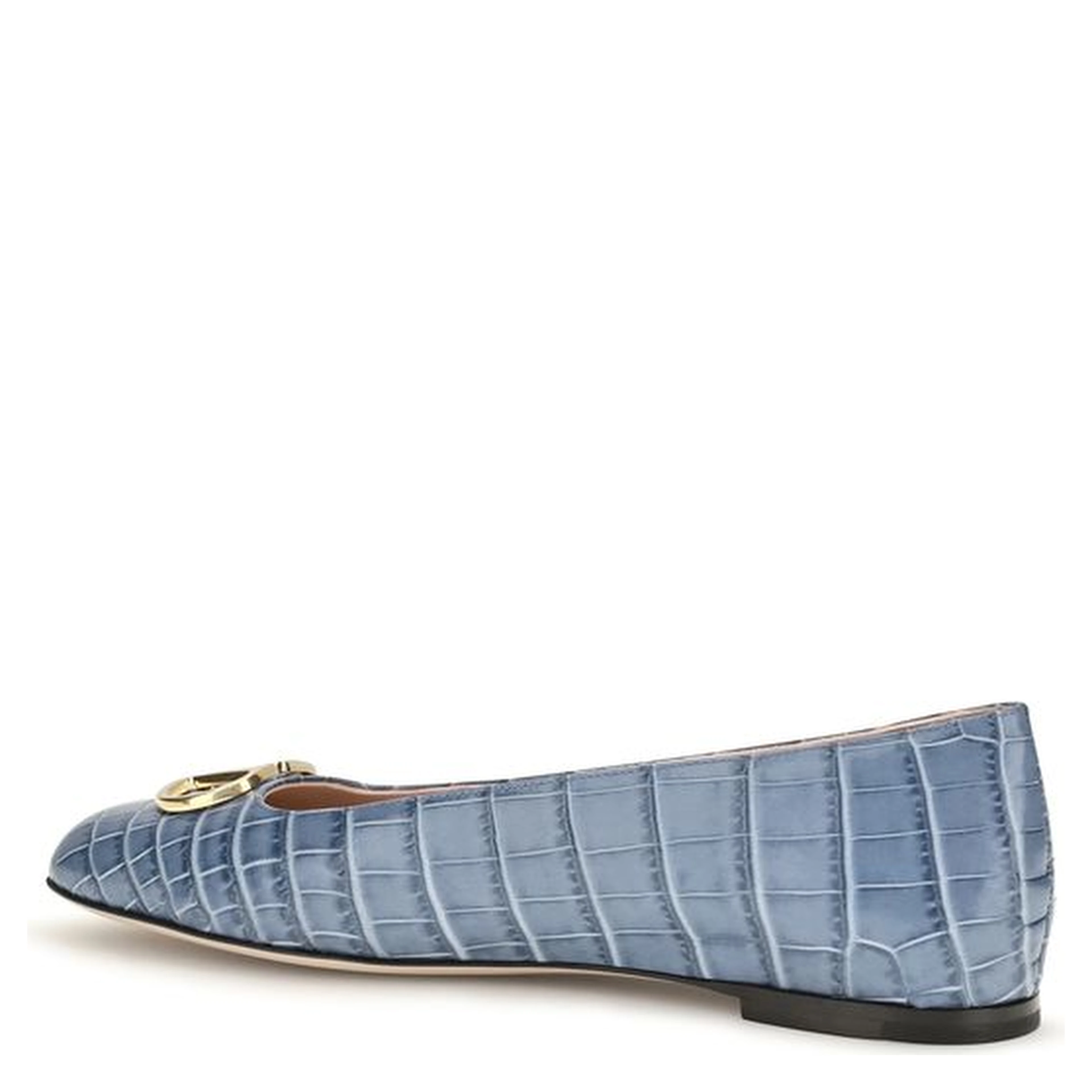 Blue Calf Leather Bos Taurus Ballet Flats