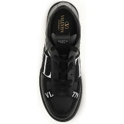 Black Calf Leather Bos Taurus Athletic Sneakers