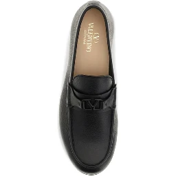 Black Deer Slip-On Loafers