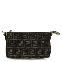 Brown Polyester Shoulder Bag