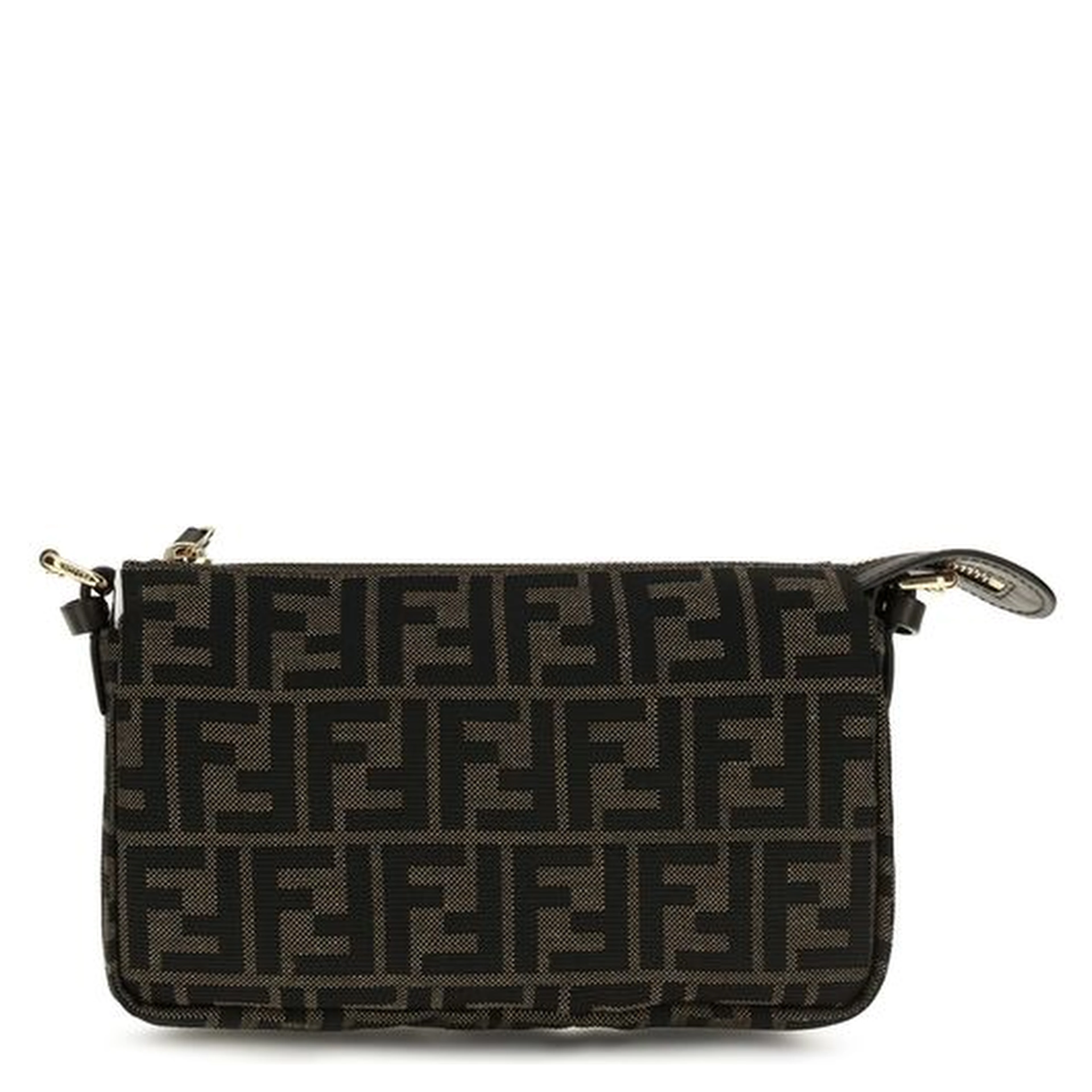 Brown Polyester Shoulder Bag