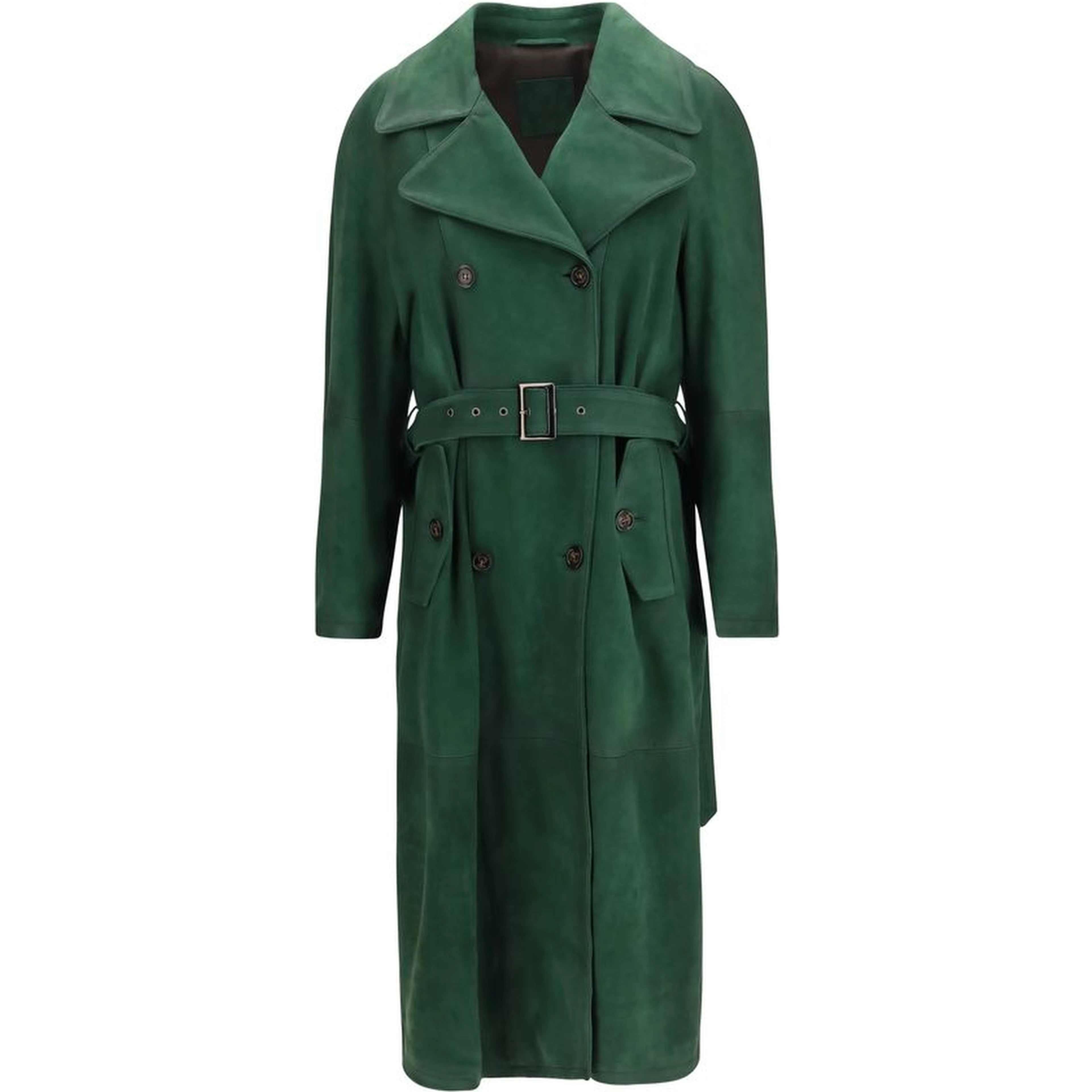 Bicolor Leather Coat