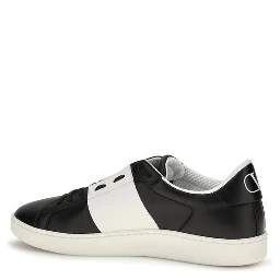 Black Calf Leather Bos Taurus Sneakers
