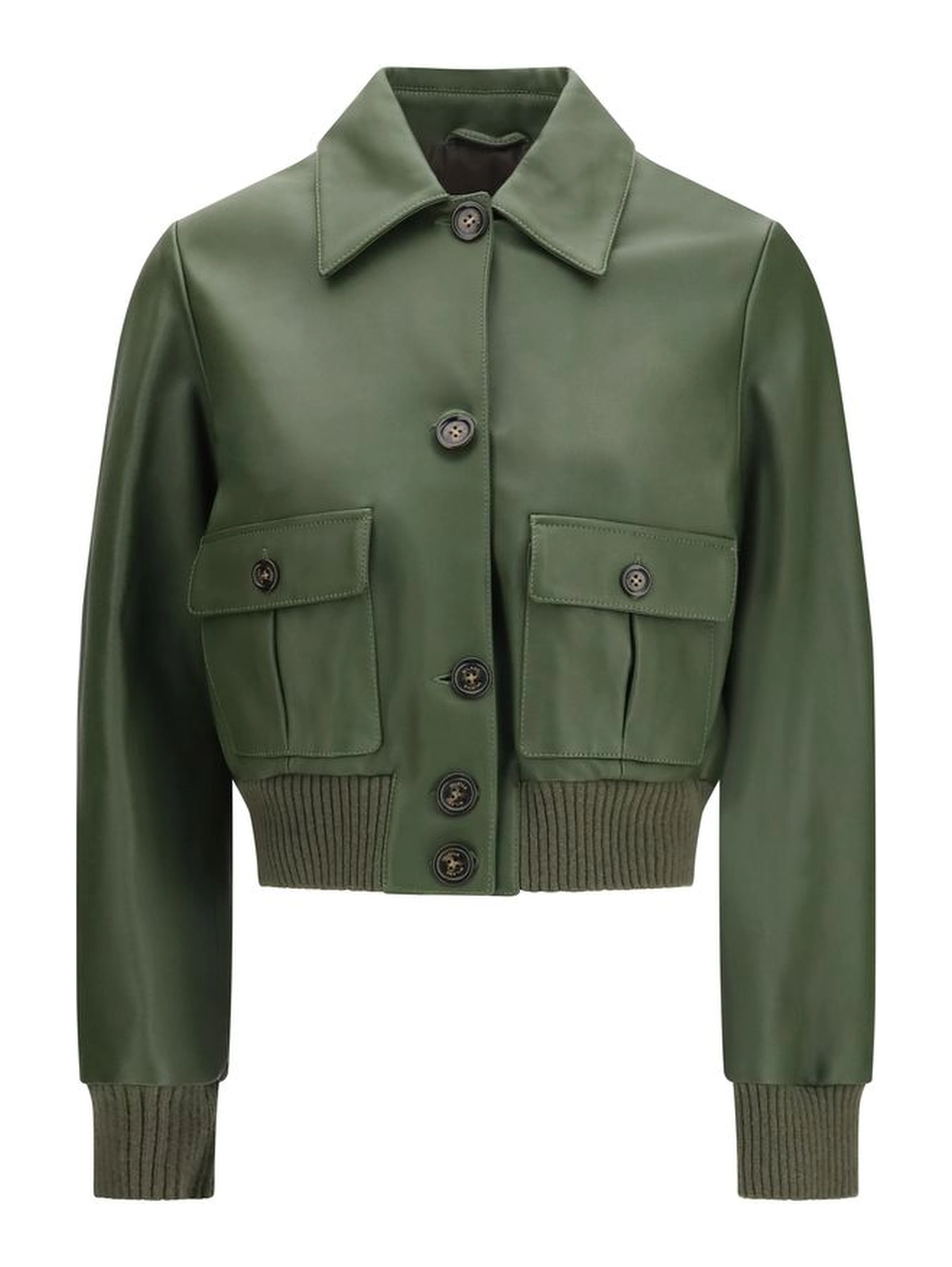 Bicolor Leather Leather Jacket