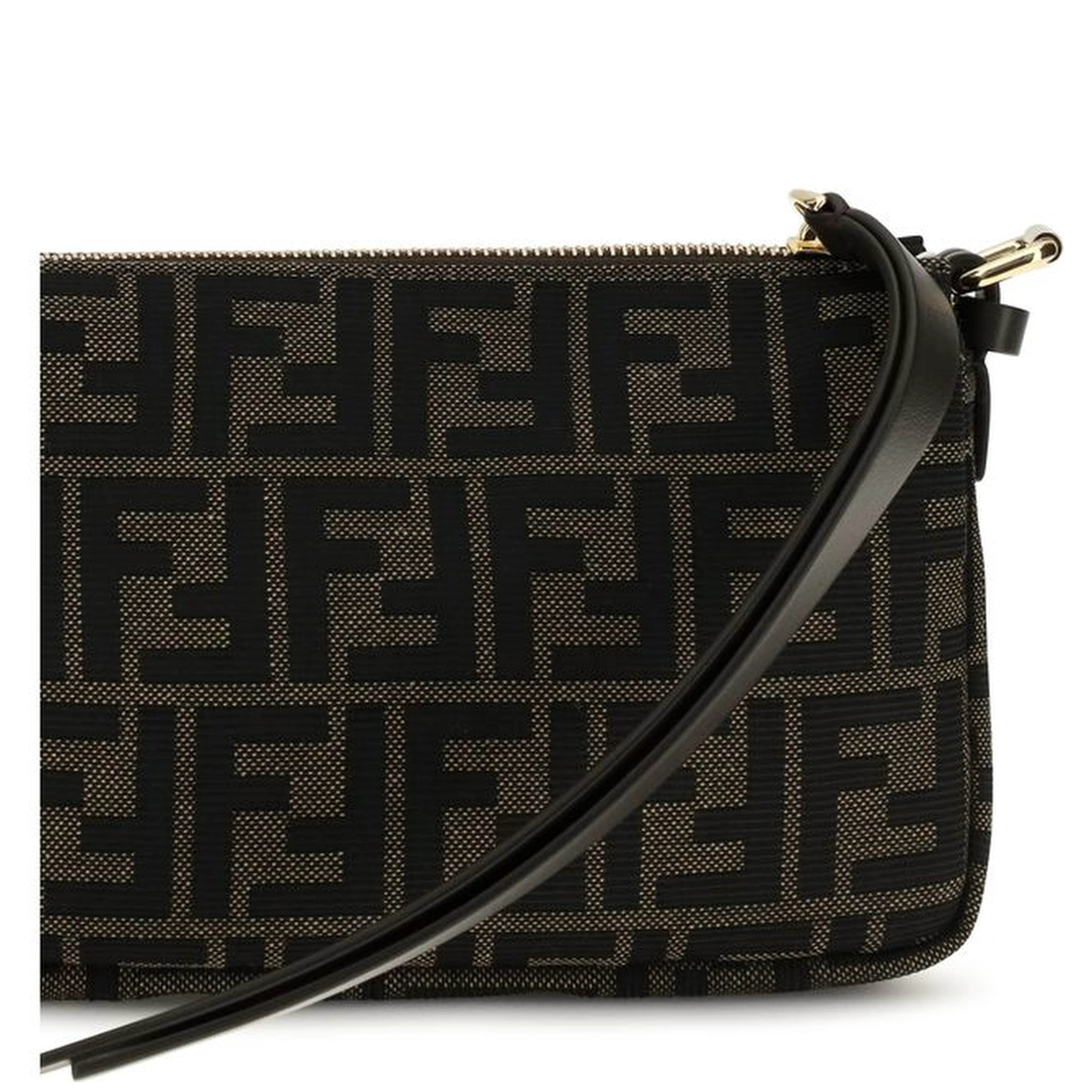 Brown Polyester Shoulder Bag