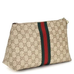 Beige Fabric Shoulder Bag