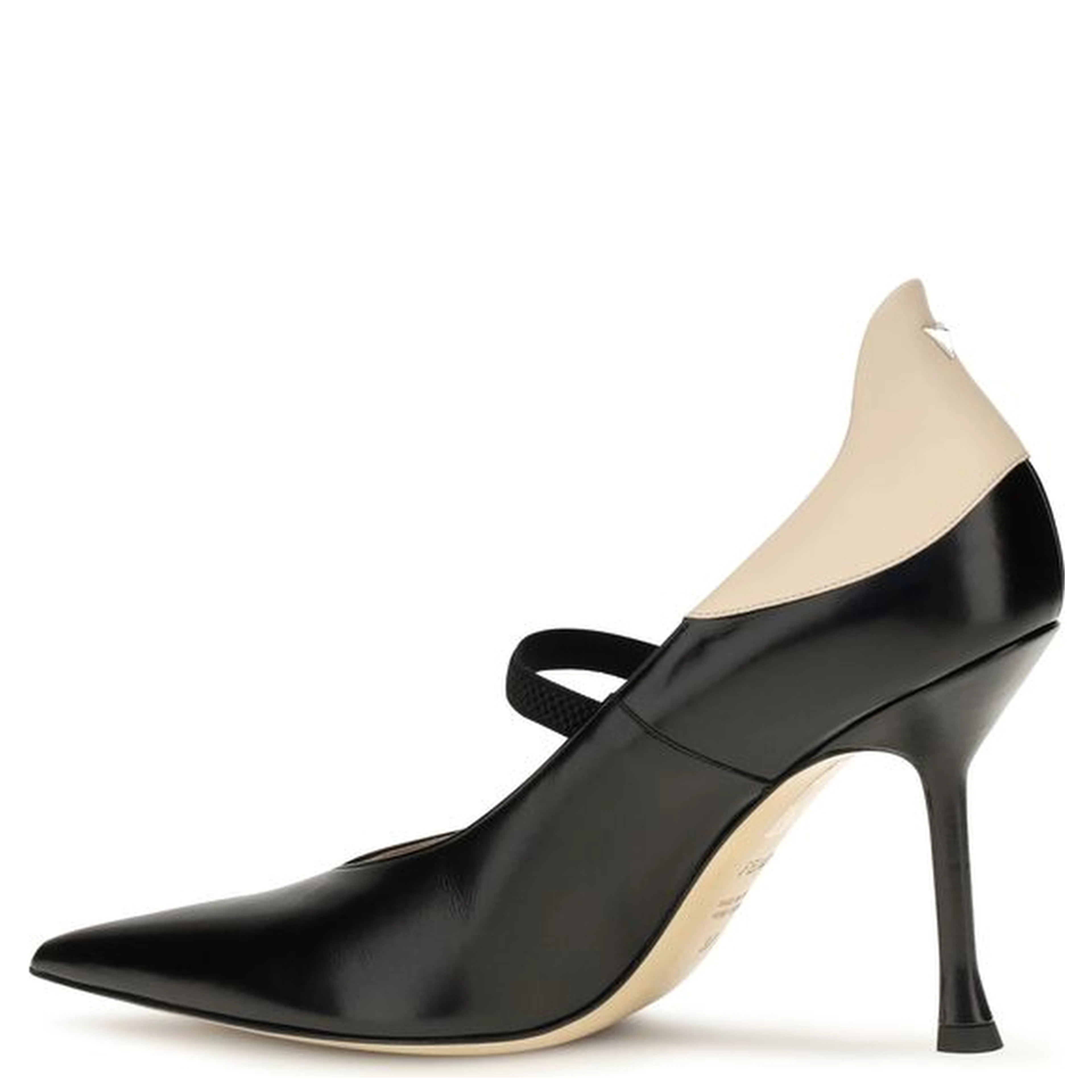 Black Calf Leather Bos Taurus High Heel Pumps