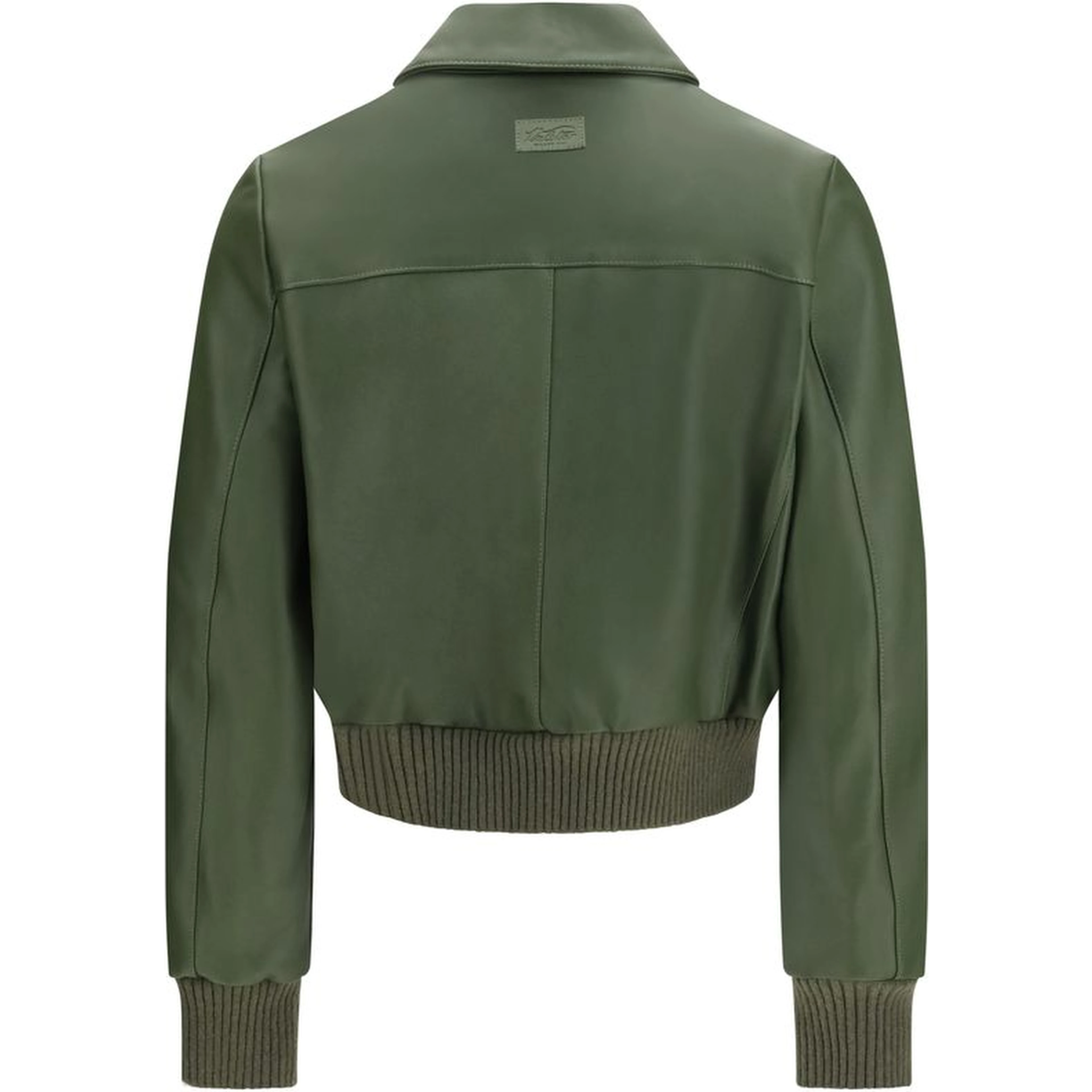 Bicolor Leather Leather Jacket